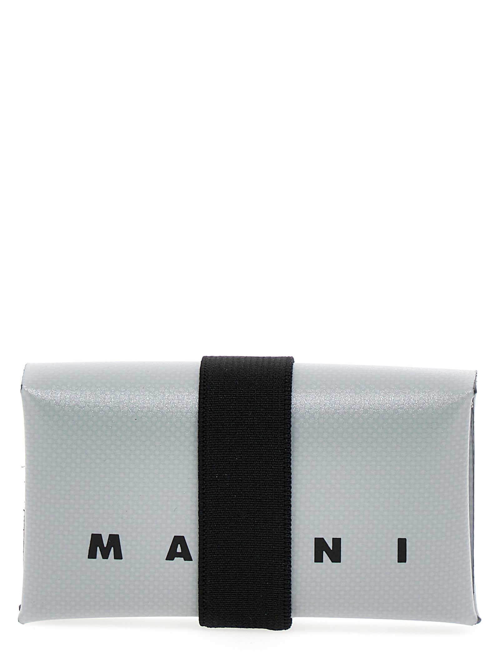 Marni Logo Wallet In Gray