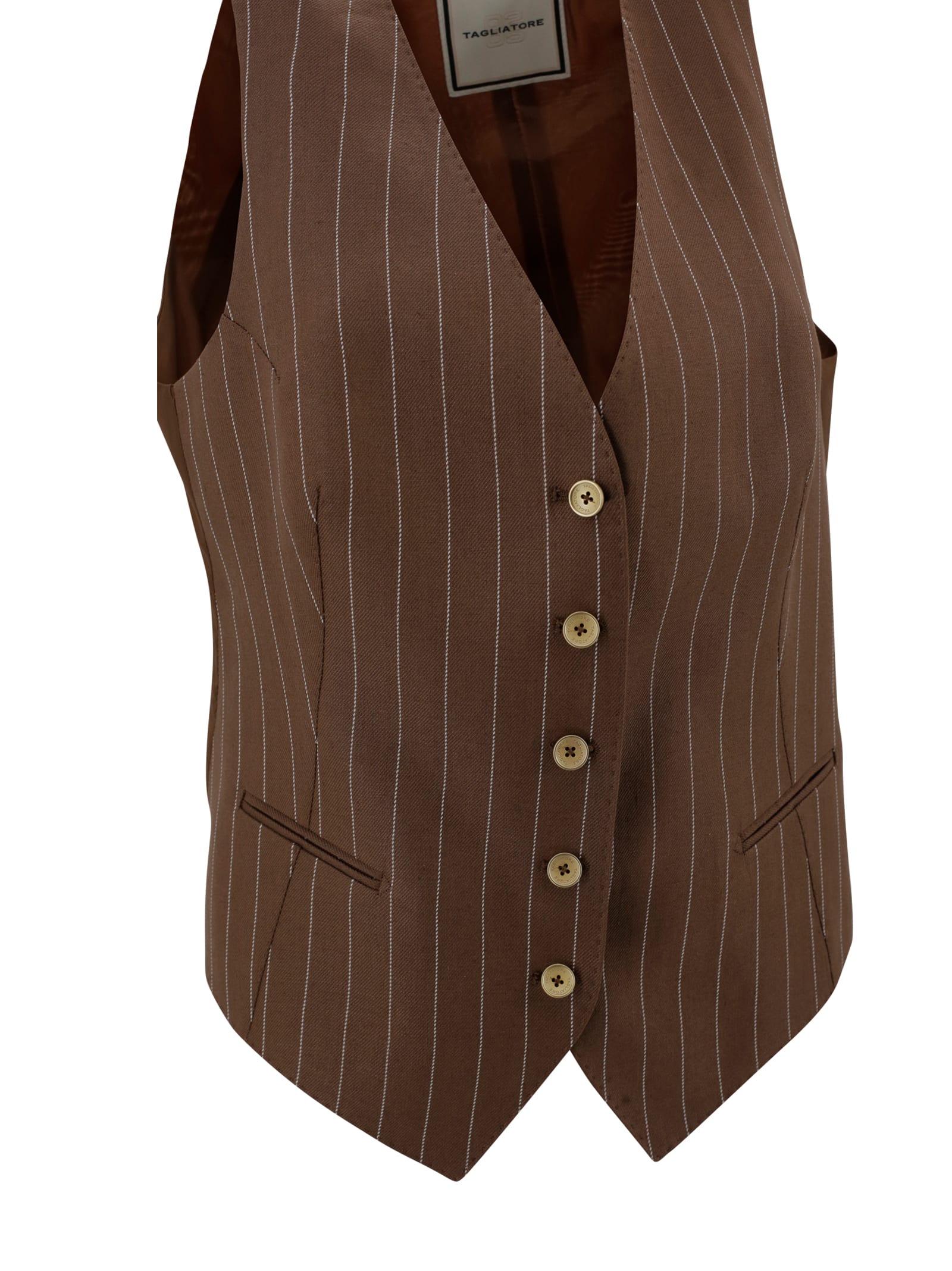 TAGLIATORE GILET WITH INSERTS