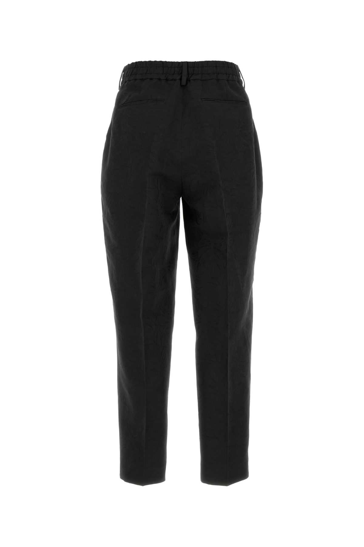 PT TORINO BLACK LINEN PANT