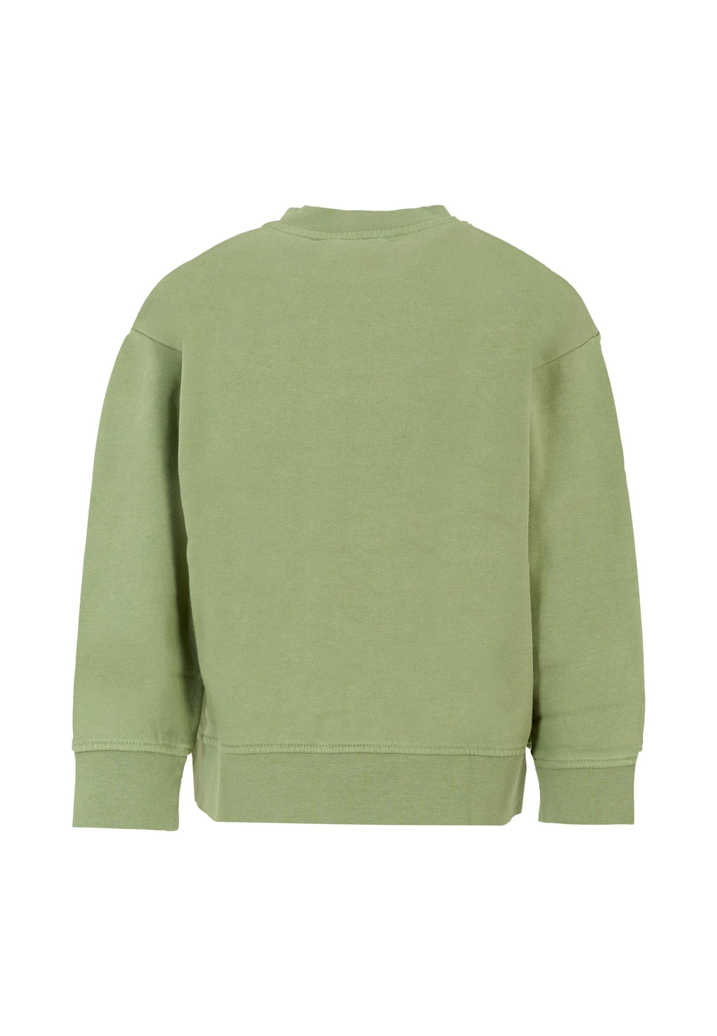 Stella Mccartney Green Sweatshirt For Kids With Logo In Green