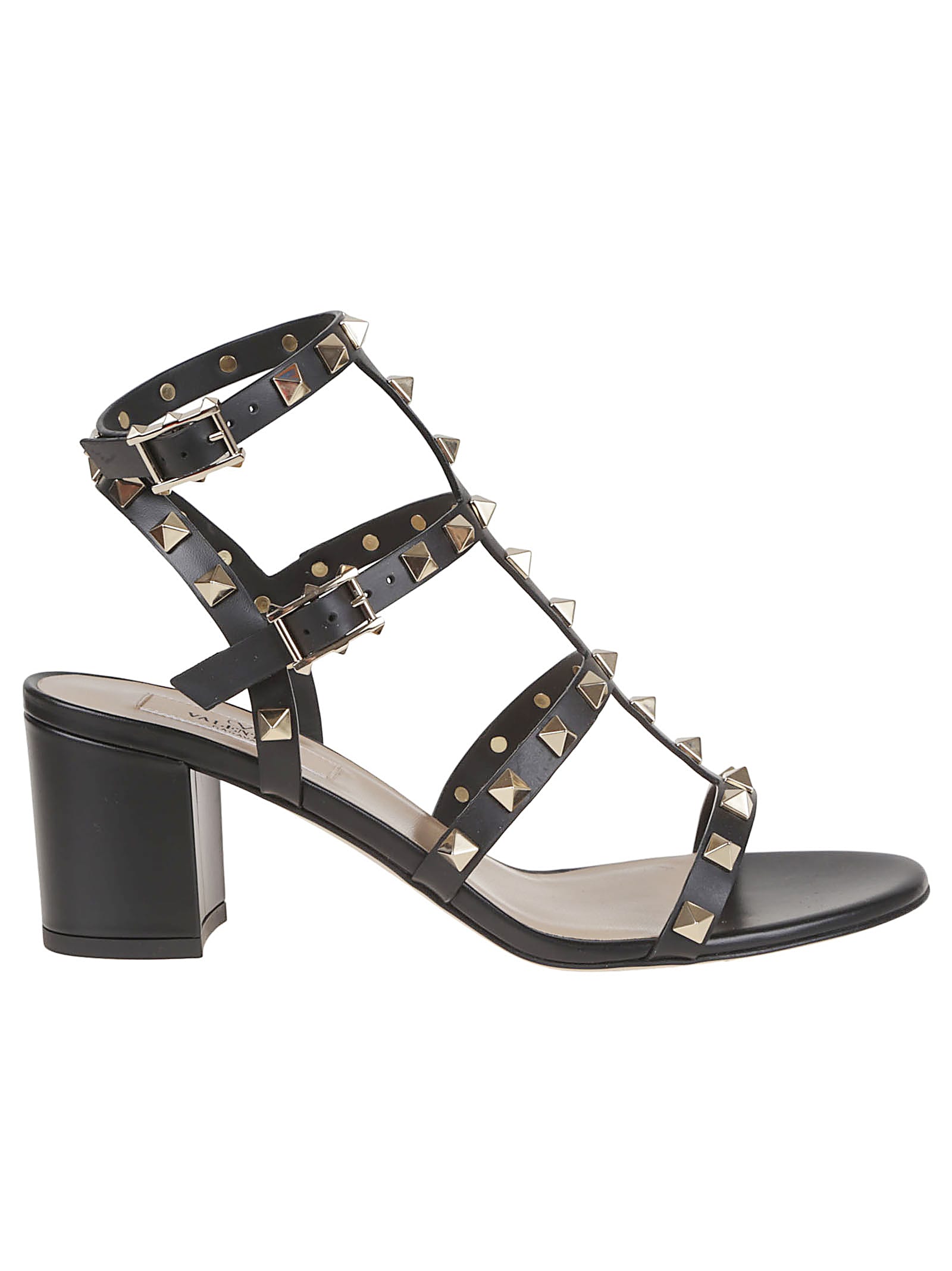Shop Valentino Sandal Rockstud T. 60 In No Nero