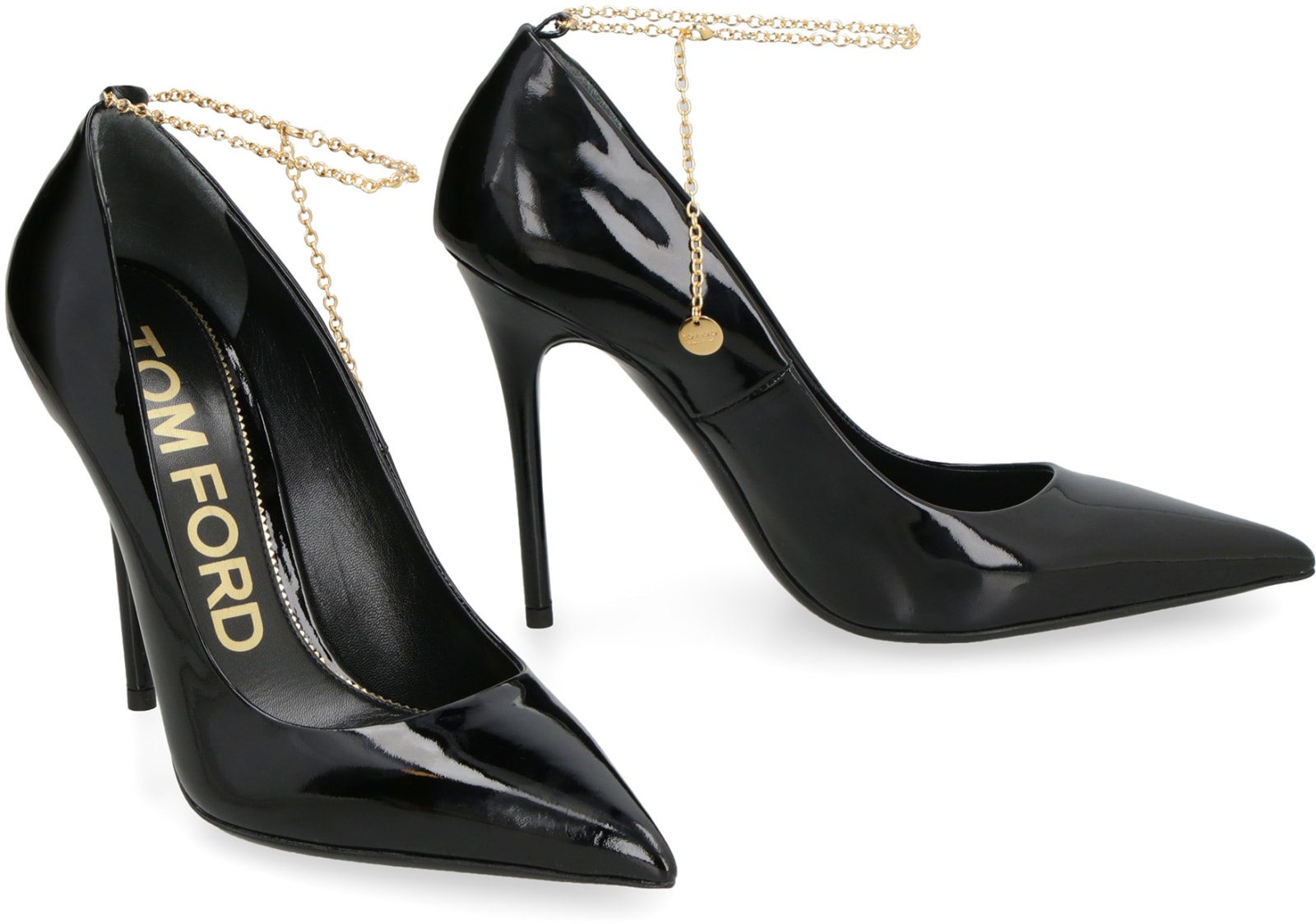 Shop Tom Ford Patent Leather Pumps In Black