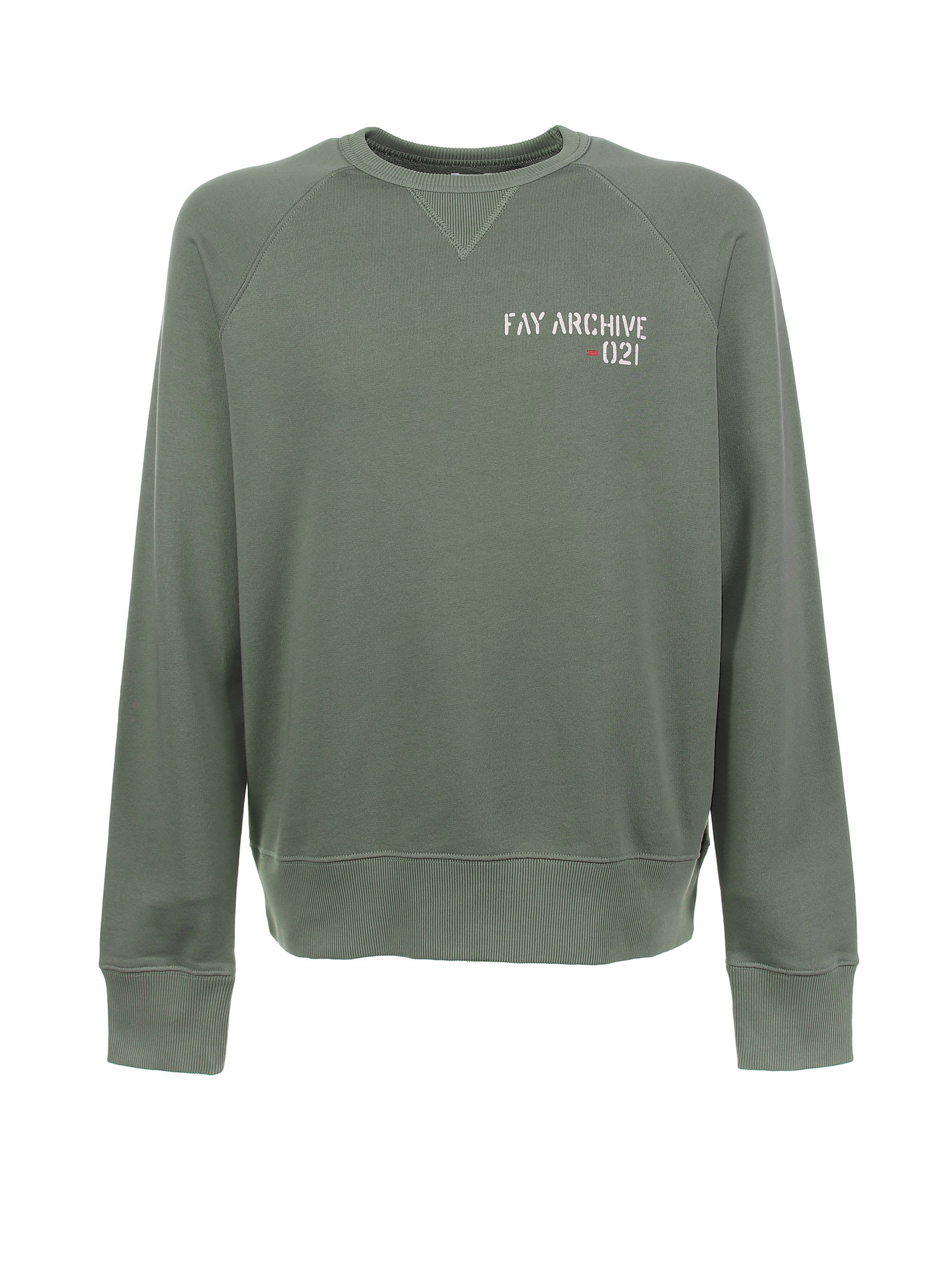 Shop Fay Archive Sweatshirt In Militare