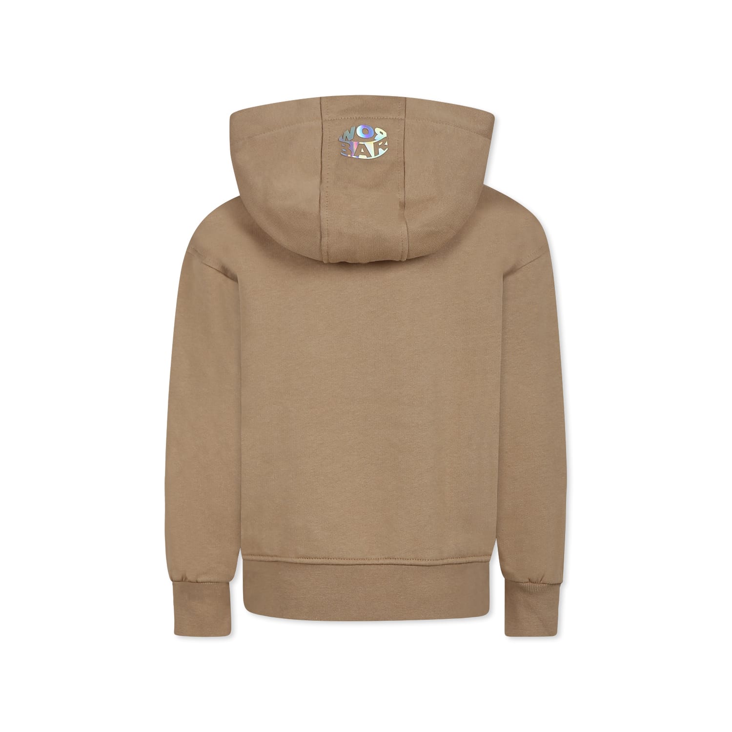 Barrow Beige Sweatshirt For Kids With Smiley In Beige