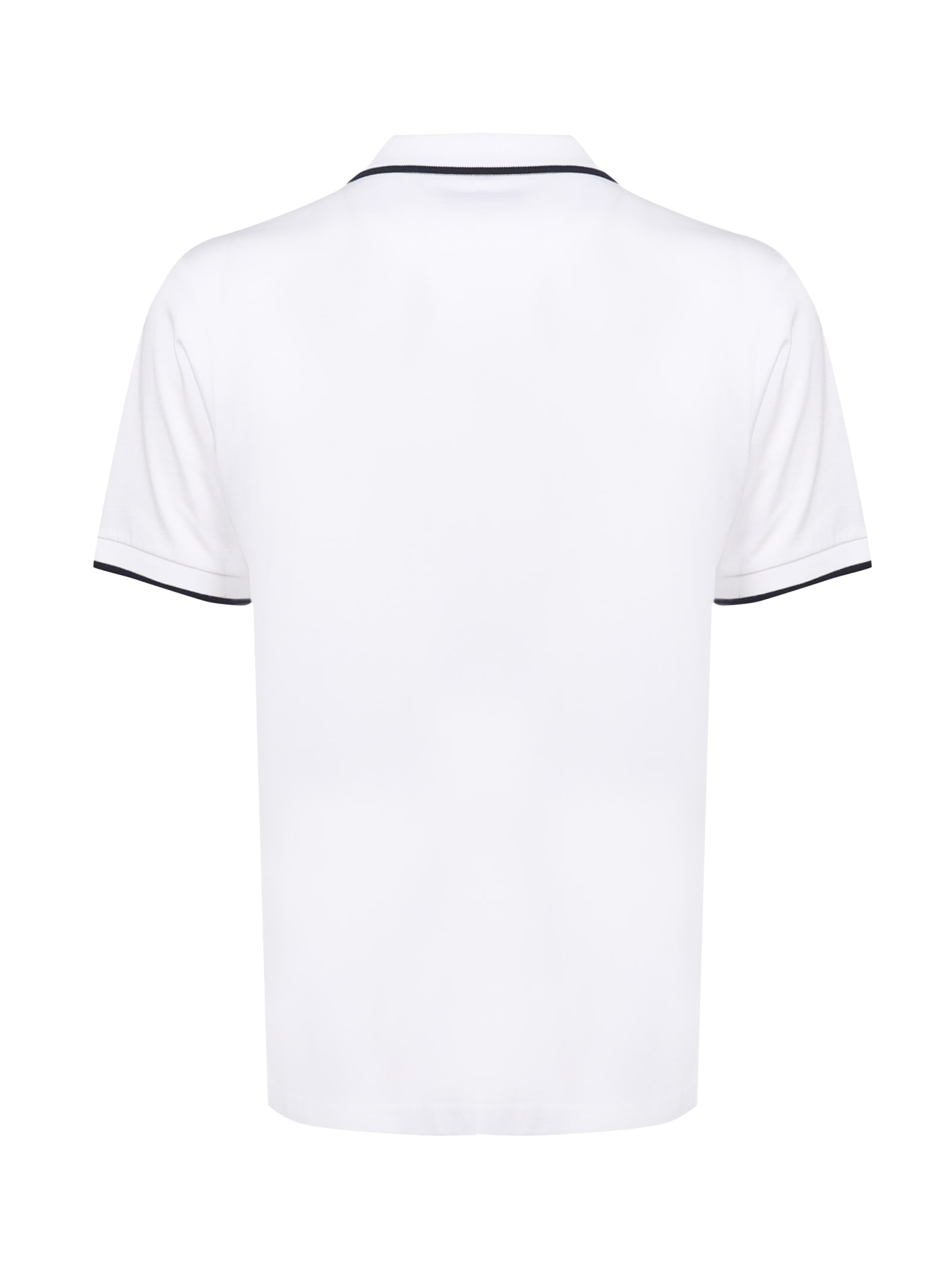 Shop Fay Polo T-shirt In Cotton In White