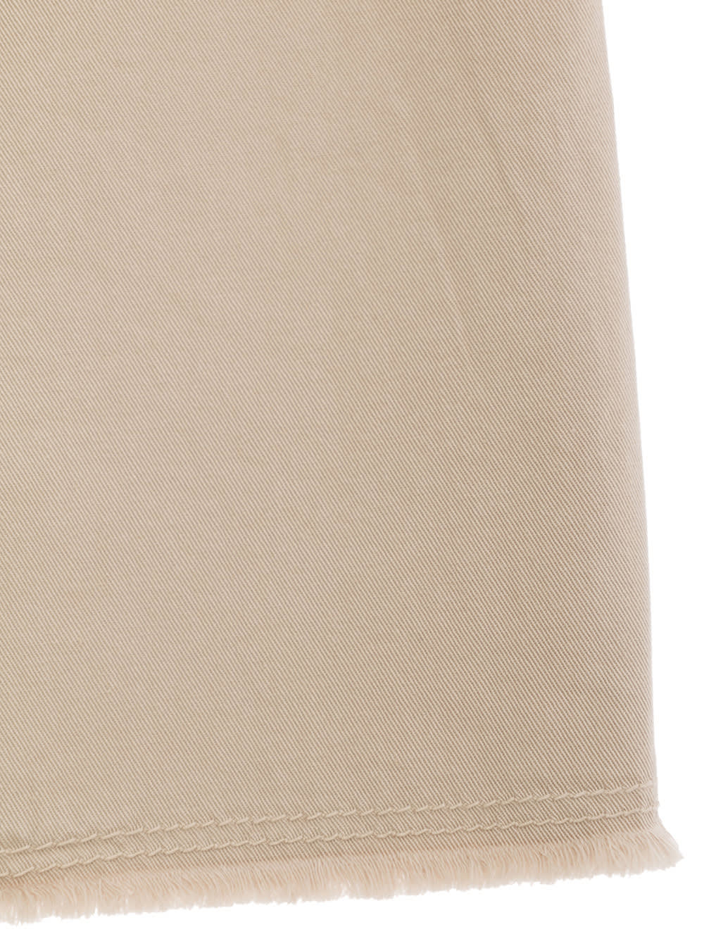 Shop Il Gufo Beige Pants With Elastic Waistband In Stretch Cotton Girl