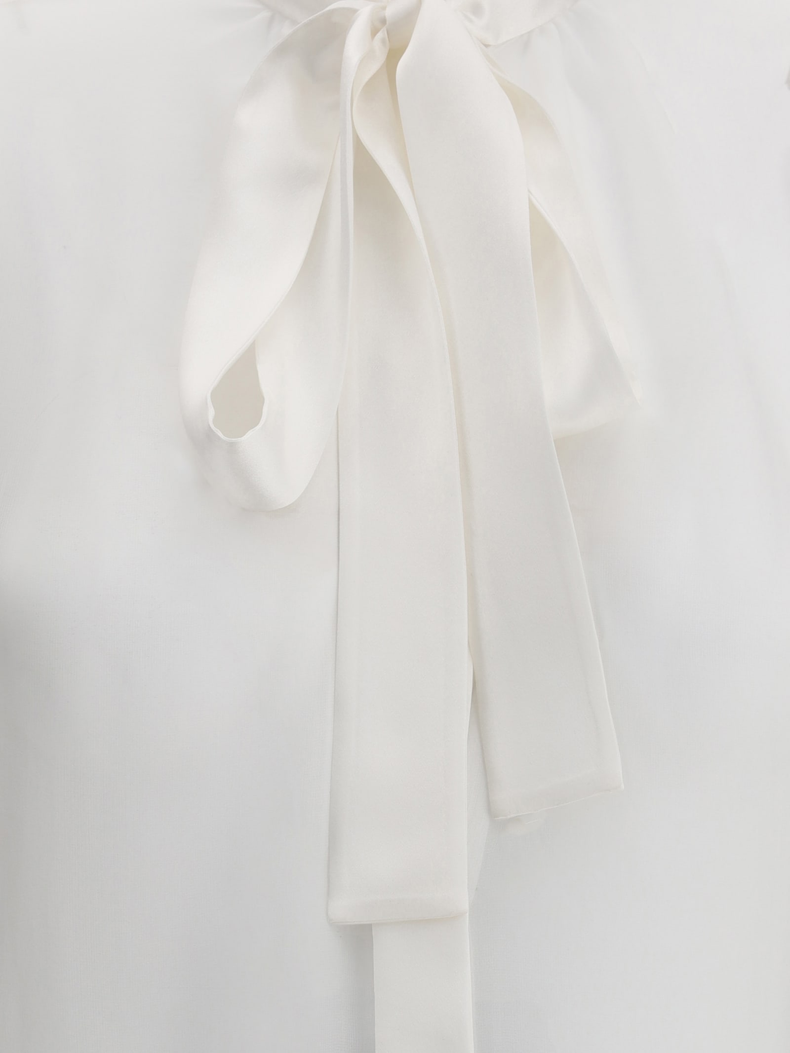 Dolce & Gabbana White Silk Shirt In White