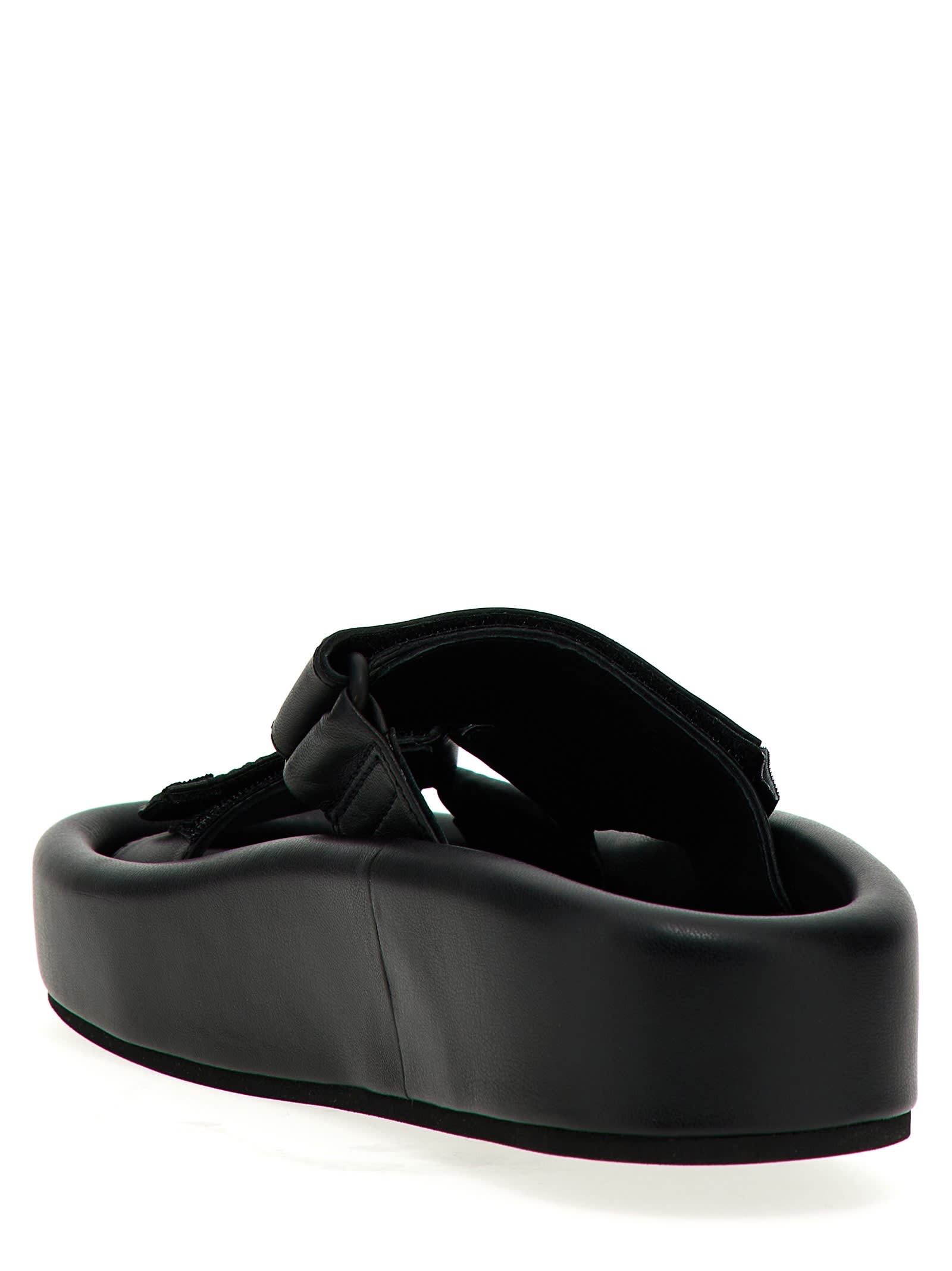 Shop Mm6 Maison Margiela Leather Sandals