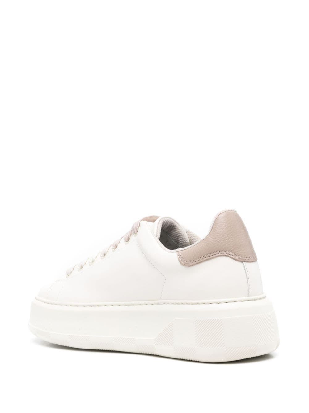 Shop Woolrich Chunky Court Women Calf In Off White