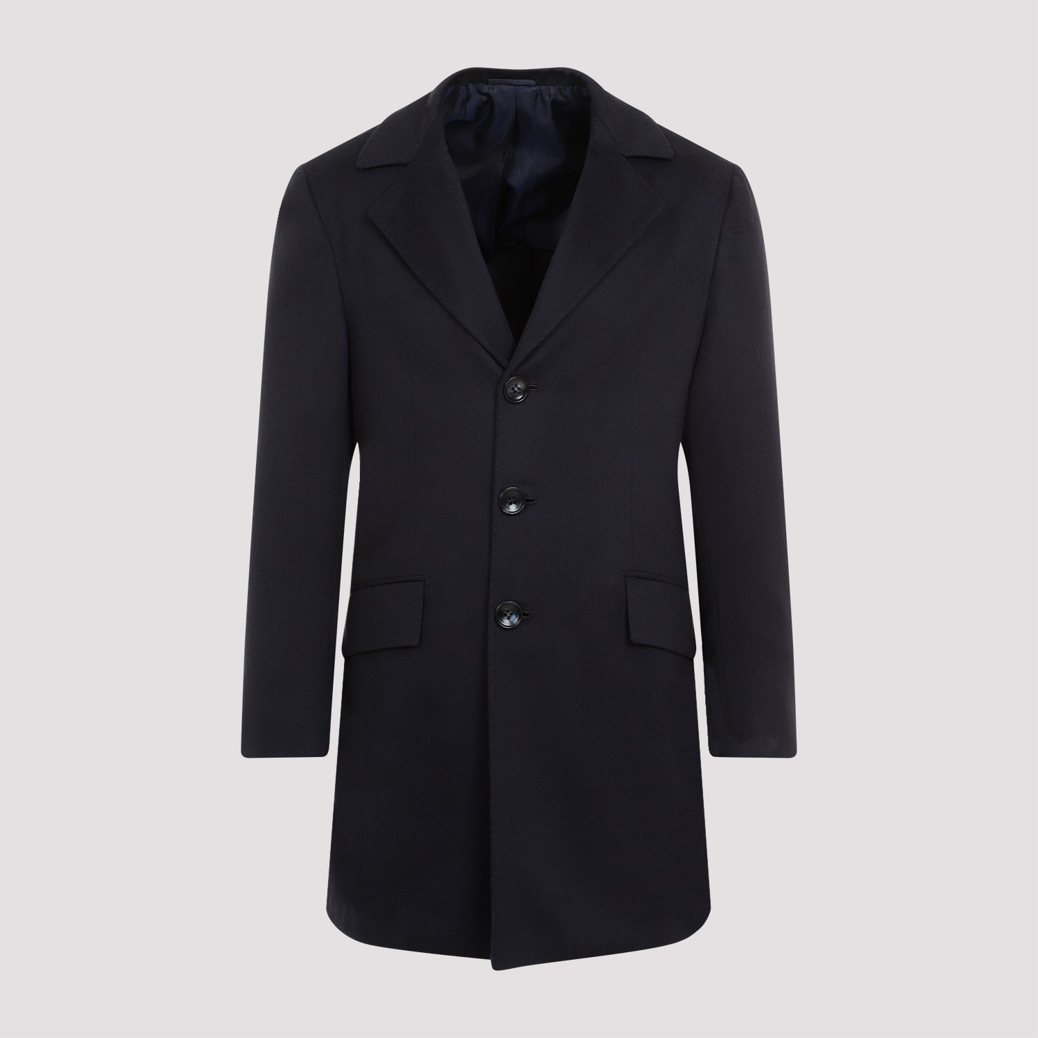 Shop Kiton Luca Caban Coat In Blu