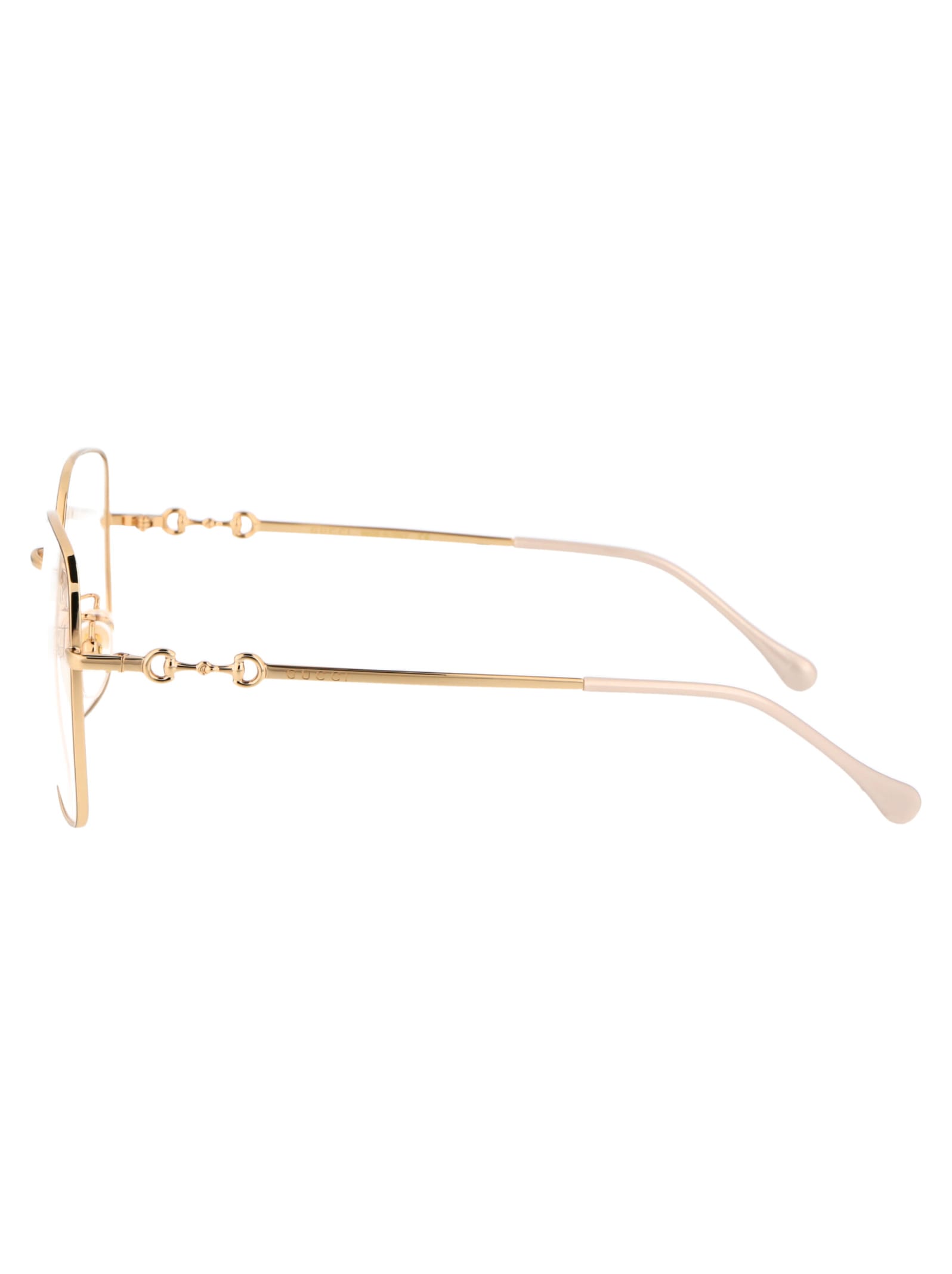 Shop Gucci Gg0883oa Glasses In 001 Gold Gold Transparent