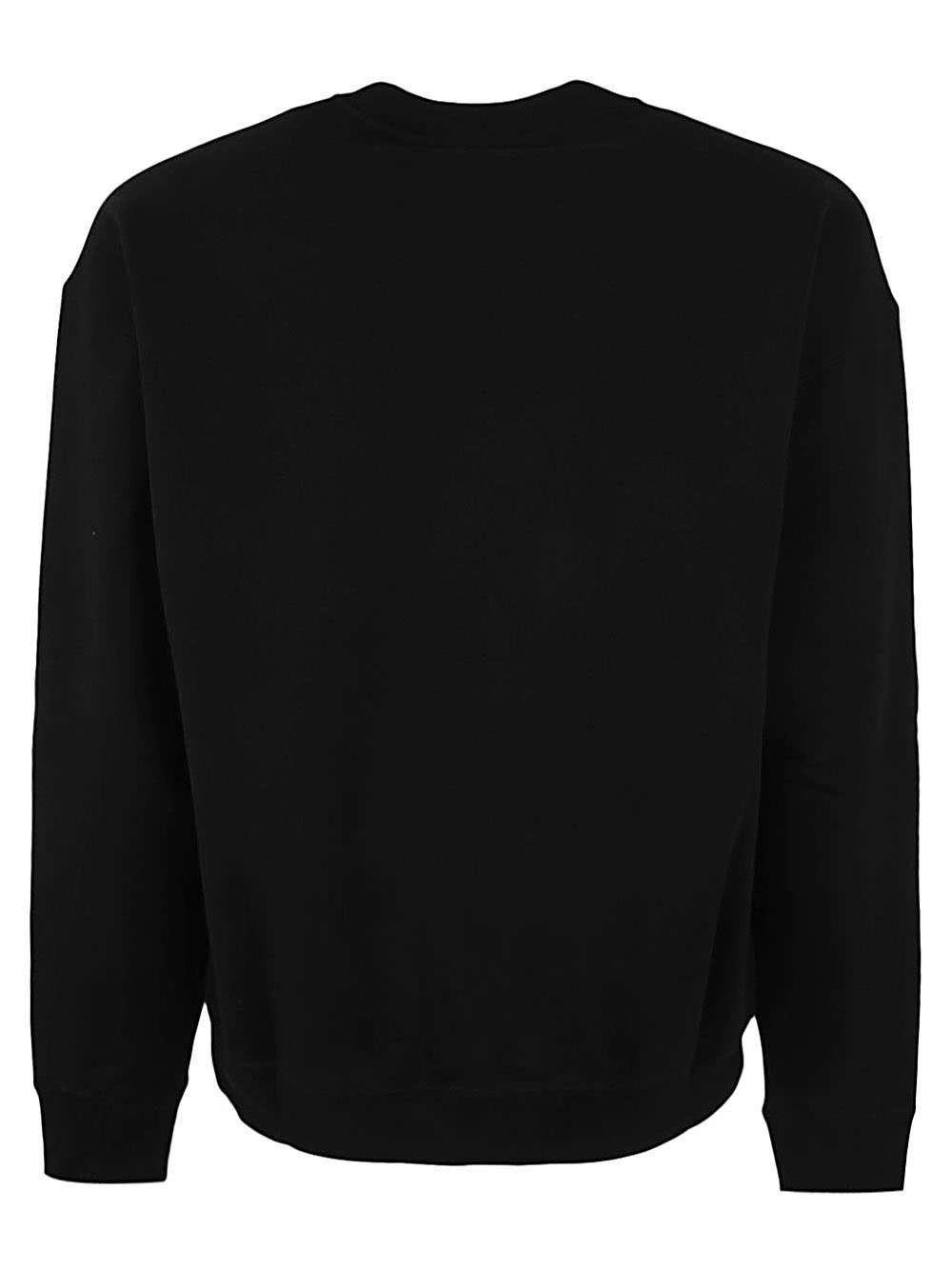 Shop Versace Sweatshirt Brushed Sweatshirt Fabric City Lights Print In Black Print
