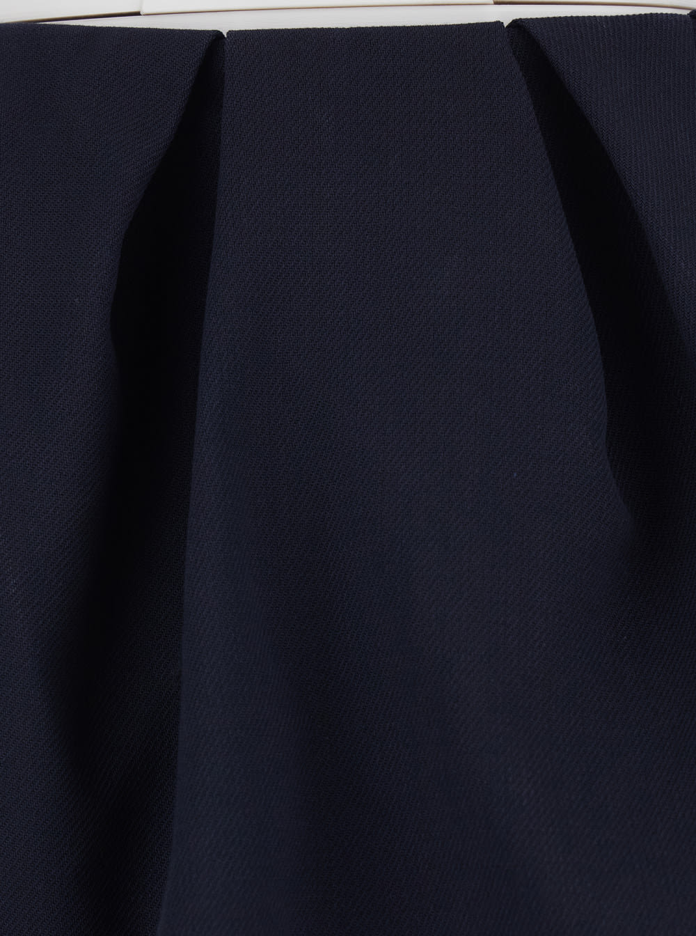 Shushu-tong Blue Pleated Miniskirt With Rear Concealed Zip Closure In Wool Woman In Blue