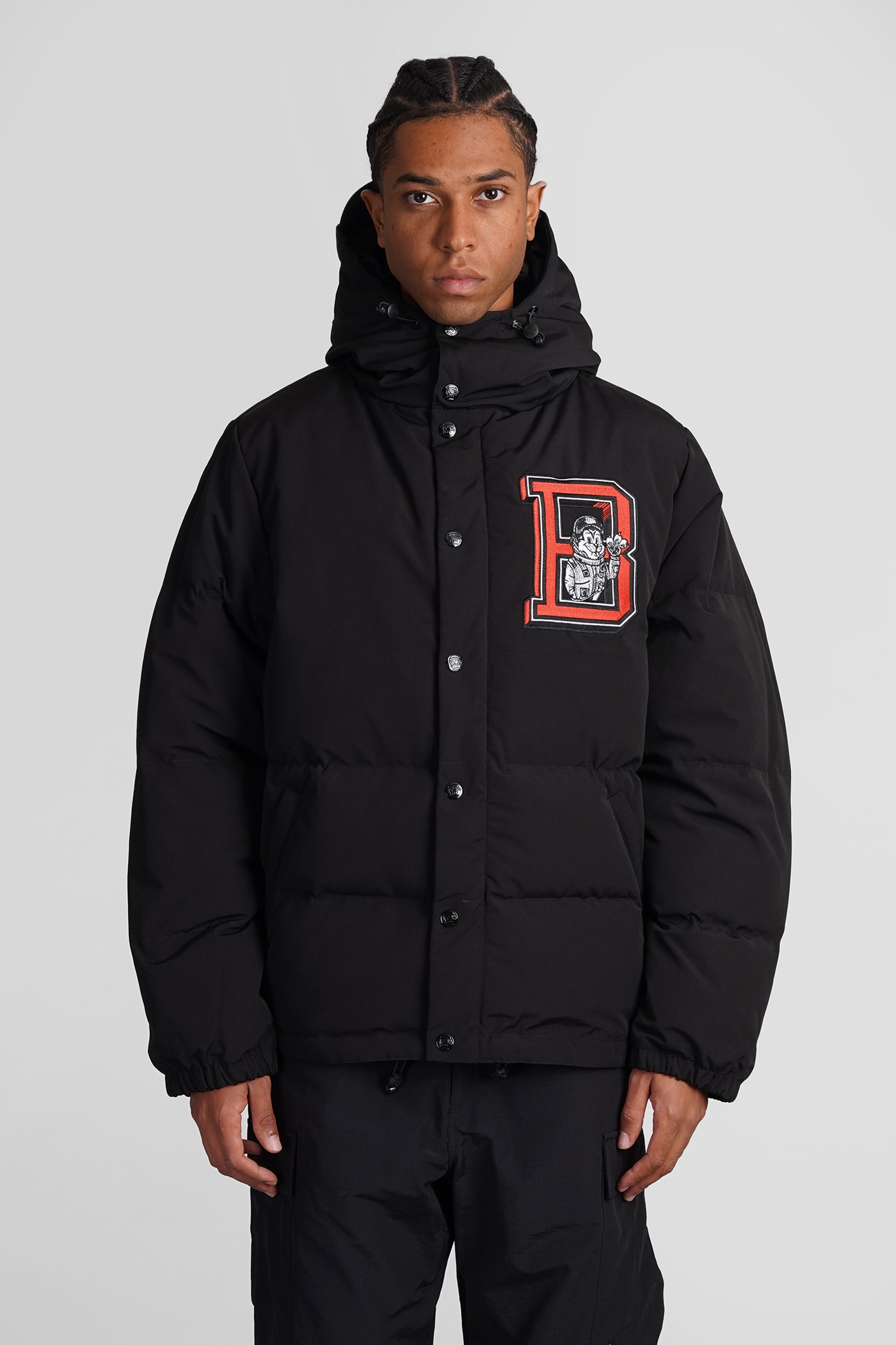 BILLIONAIRE BOYS CLUB PUFFER IN BLACK POLYAMIDE 