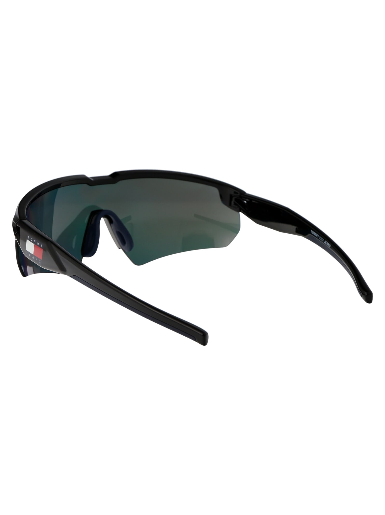 Shop Tommy Hilfiger Tj 0098/s Sunglasses In D51uz Black Blue