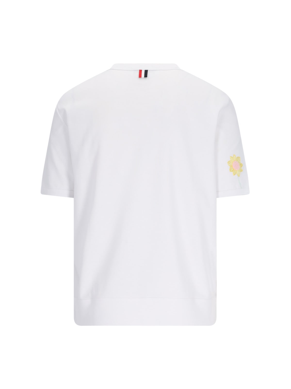 Shop Thom Browne Logo T-shirt In White