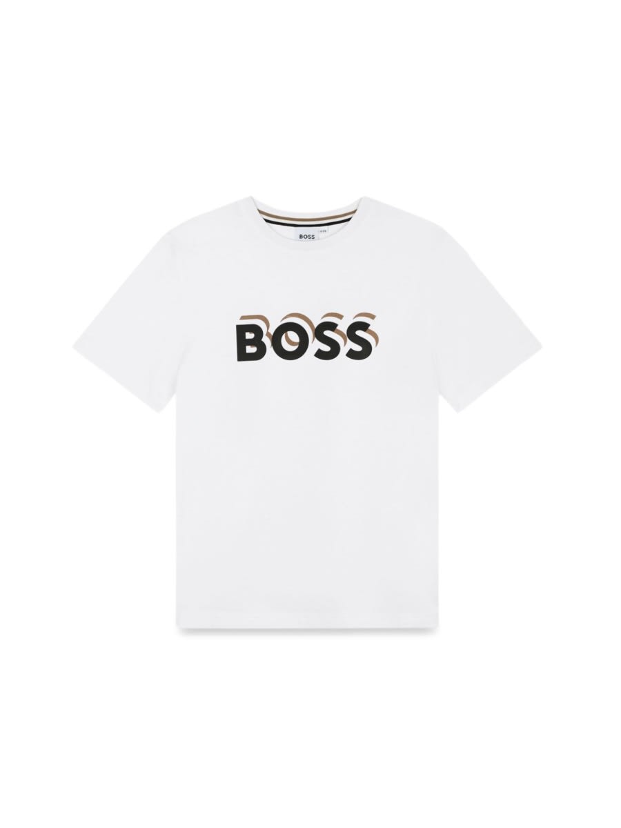 Hugo Boss Kids' Tee Shirt In White
