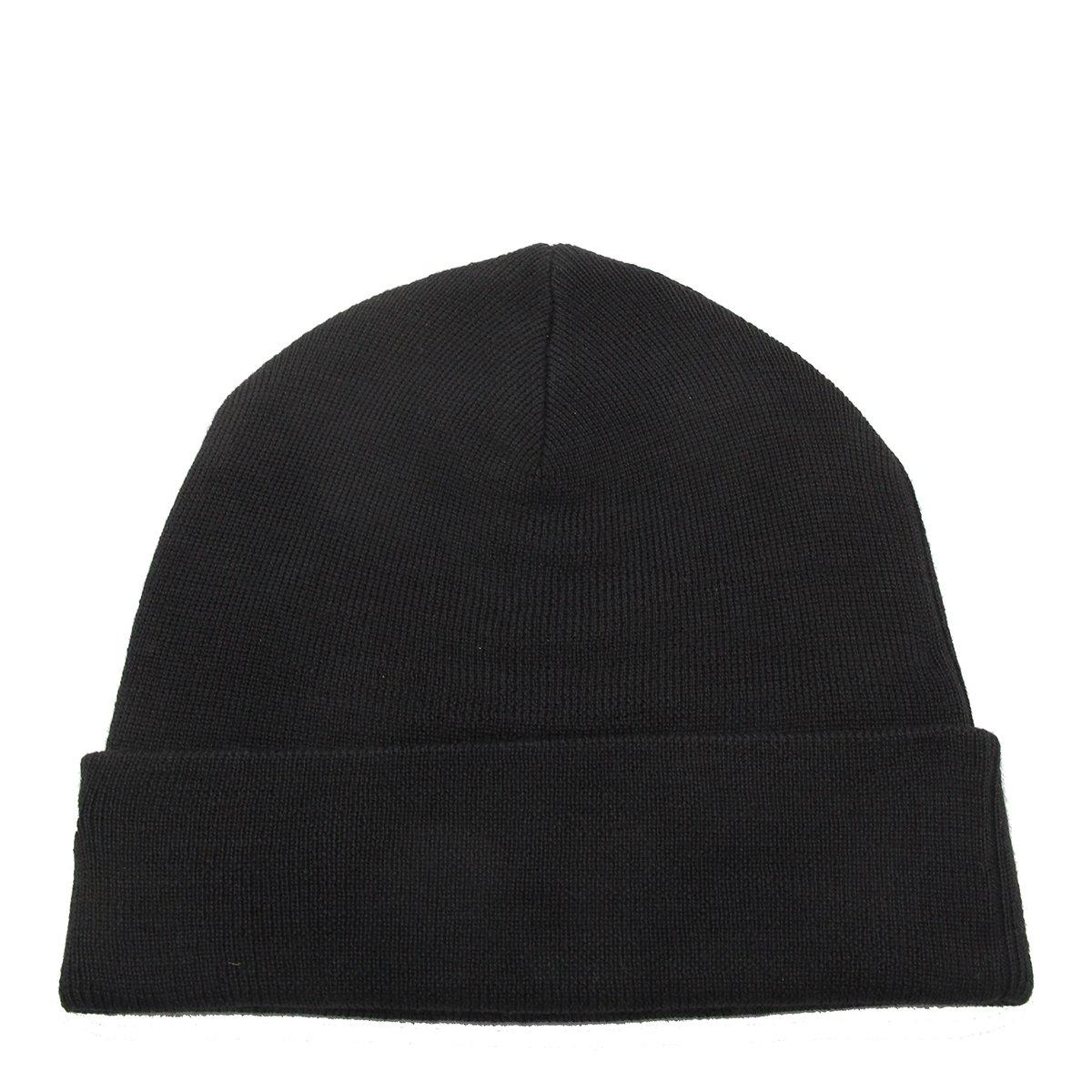 Shop Acne Studios Logo Embroidered Ribbed Beanie In Black