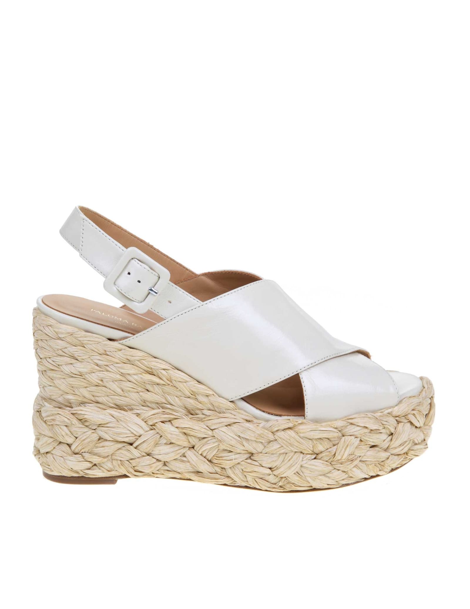 cream colored wedge sandals