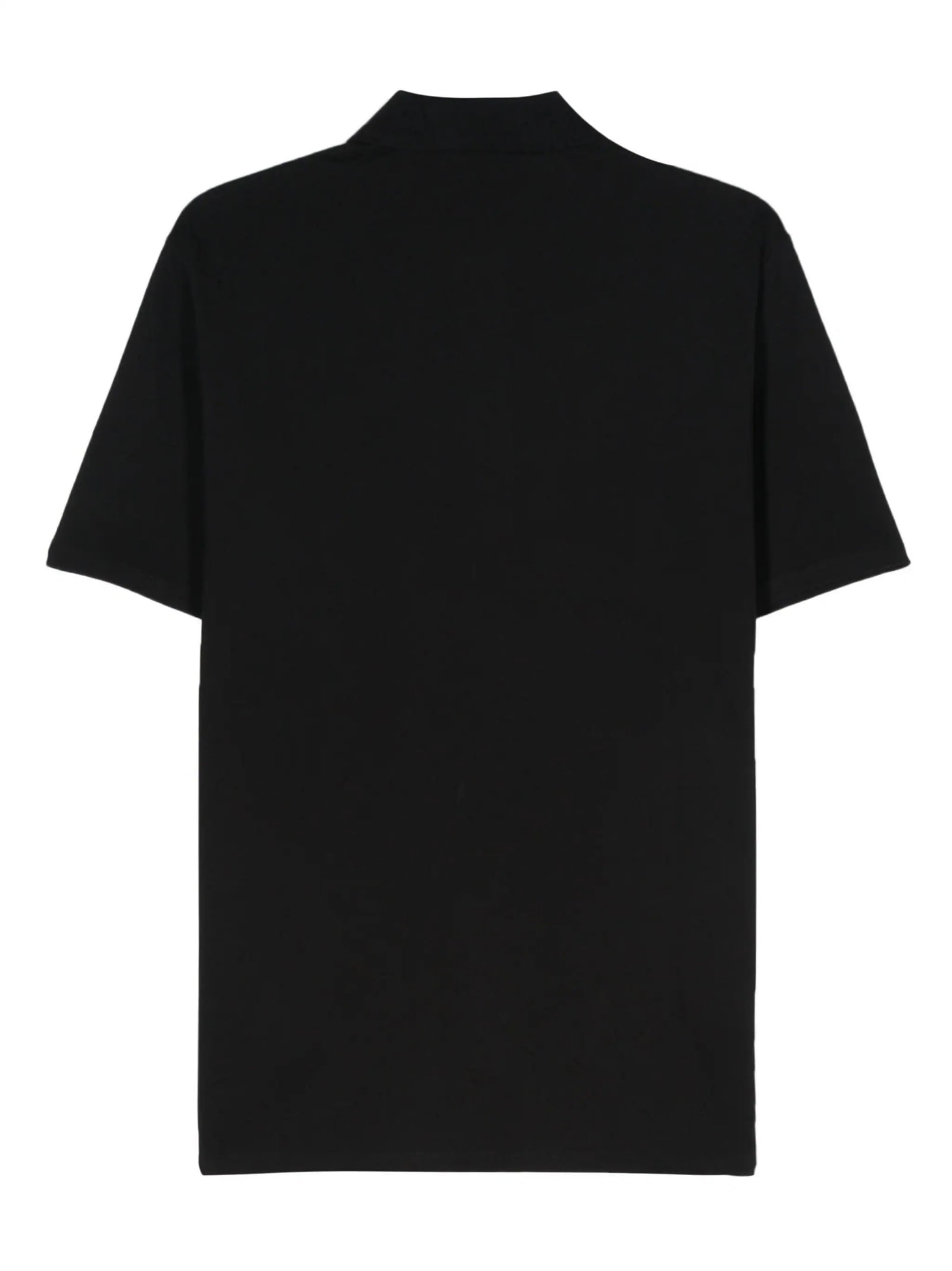Just Cavalli Leopard-print Logo-detail Polo Shirt In Black