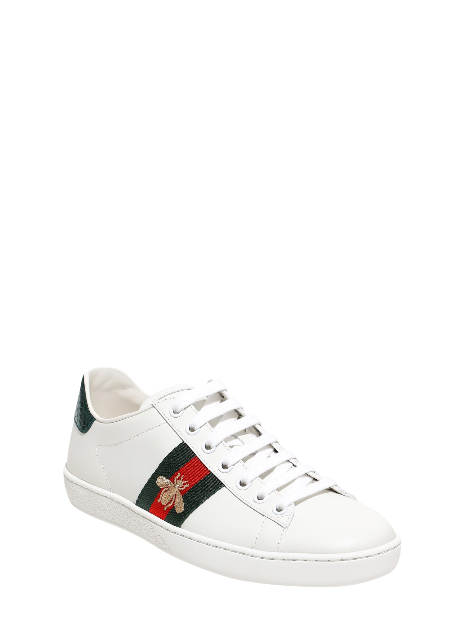 Shop Gucci Ace Sneakers In White