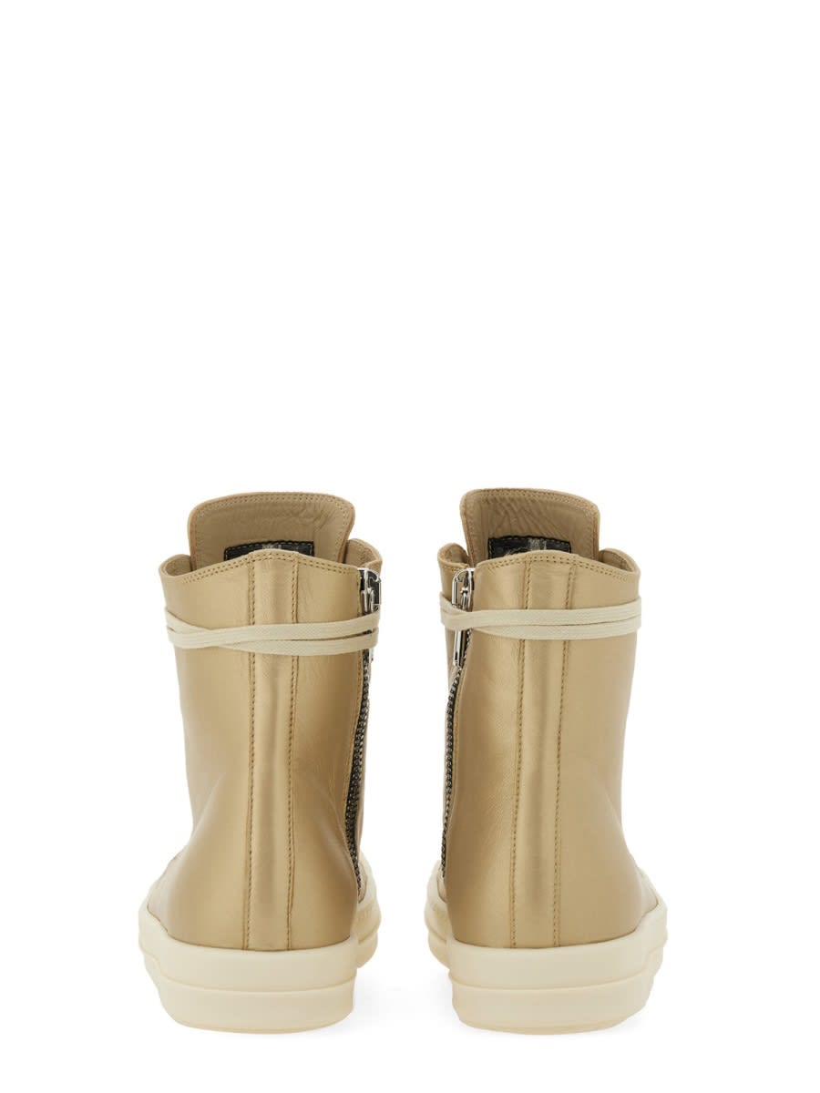 Rick Owens High-top Sneakers With Smooth Leather Upper And Chunky Sole