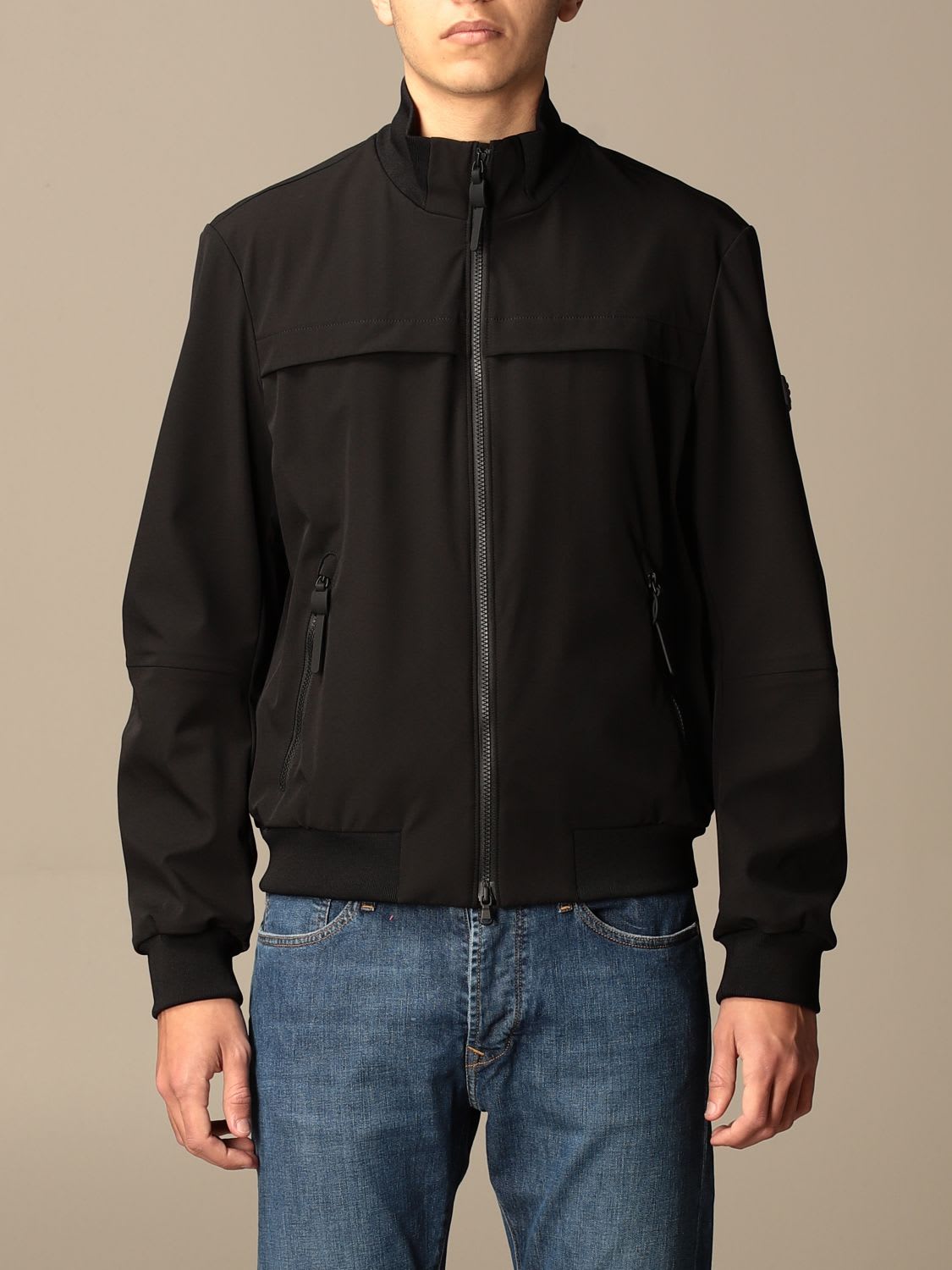Peuterey Jacket Potosi Md Soft Shell Peuterey Bomber Jacket With Zip