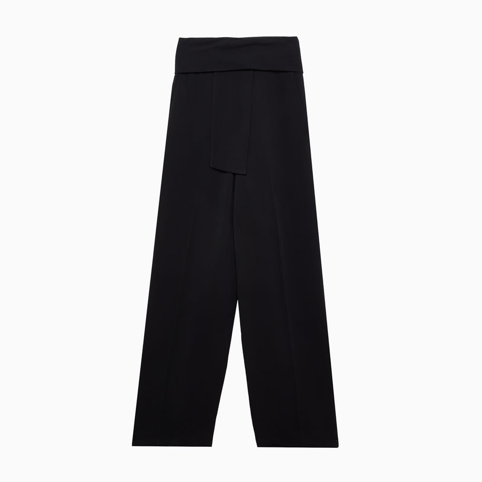 Lanvin Pantalone  Knot Belt Rw-tr0134-4932-p22 In Black