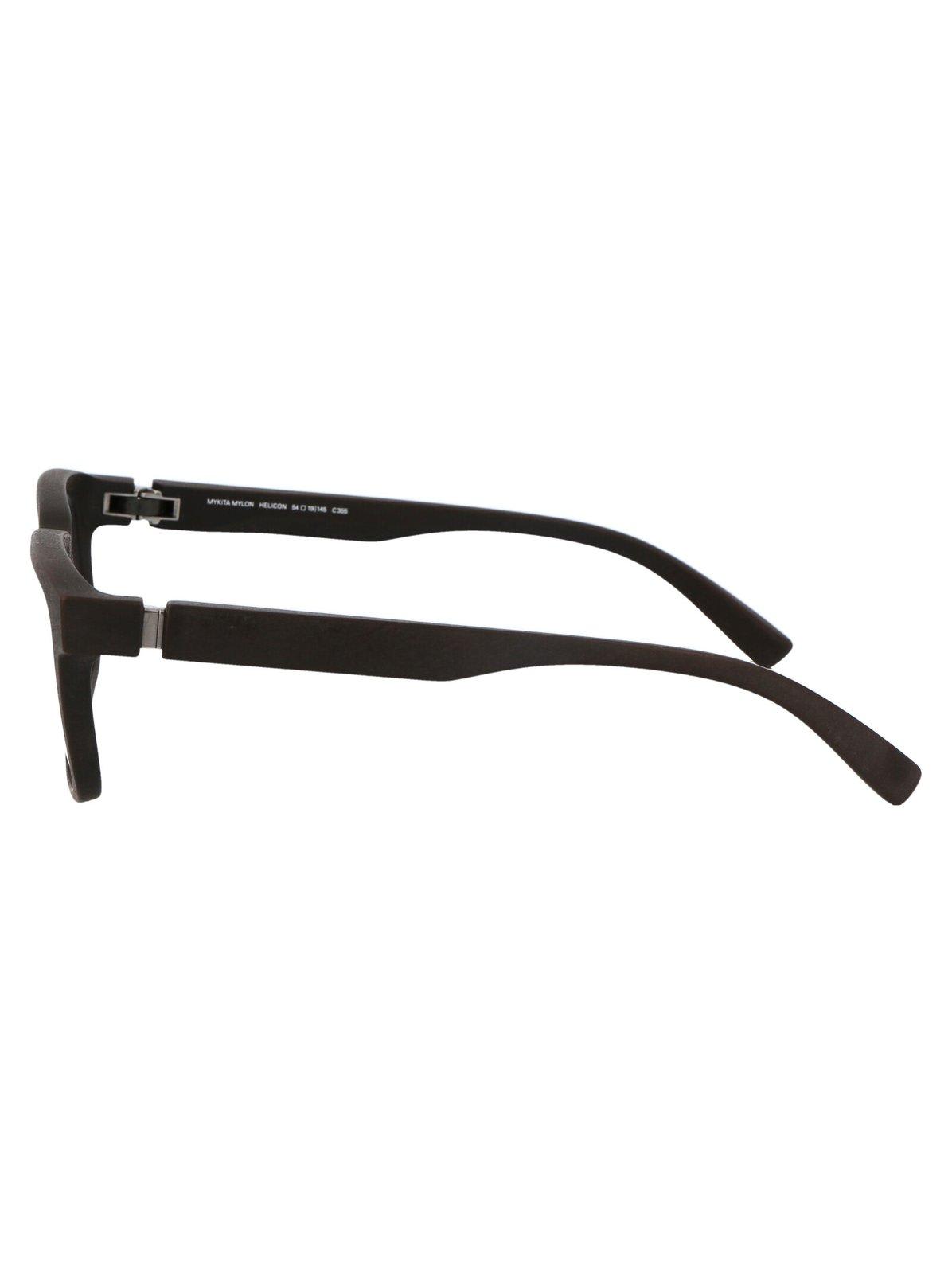 Mykita Helicon Rectangle Frame Glasses In 355