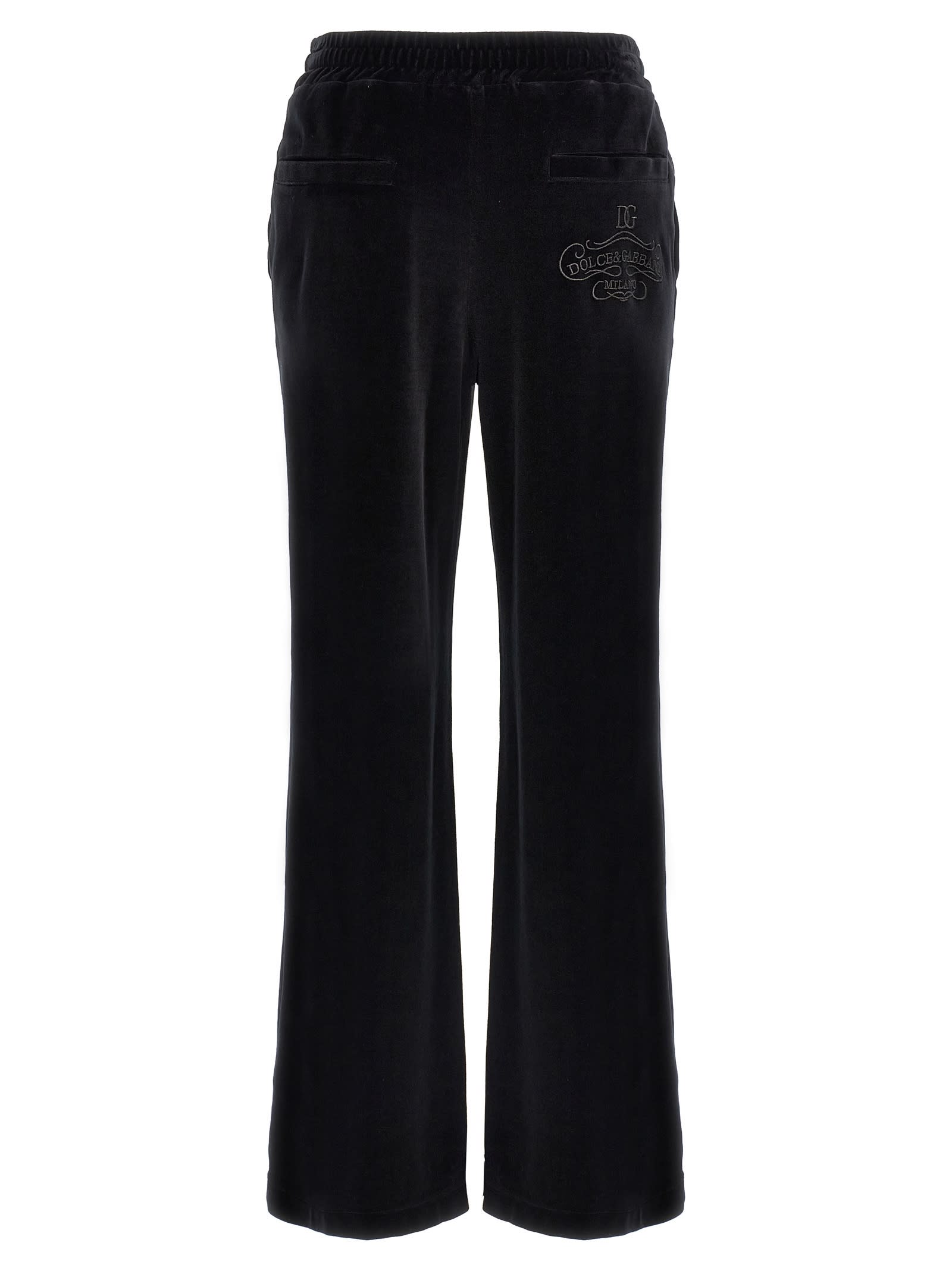 Shop Dolce & Gabbana Black Sicily Joggers