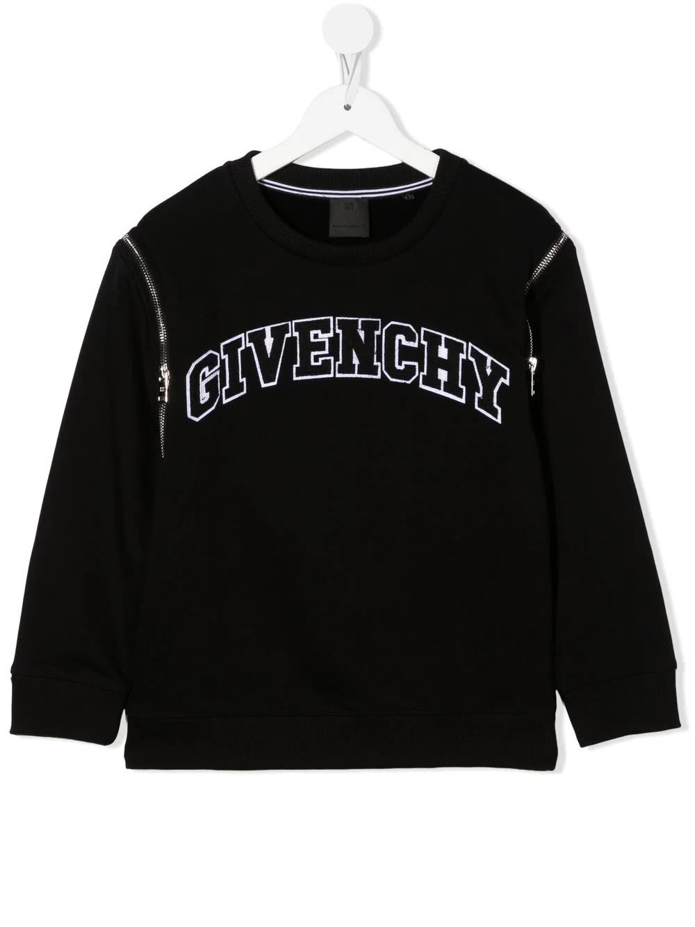 Black Sweatshirt With Givenchy Old School Print