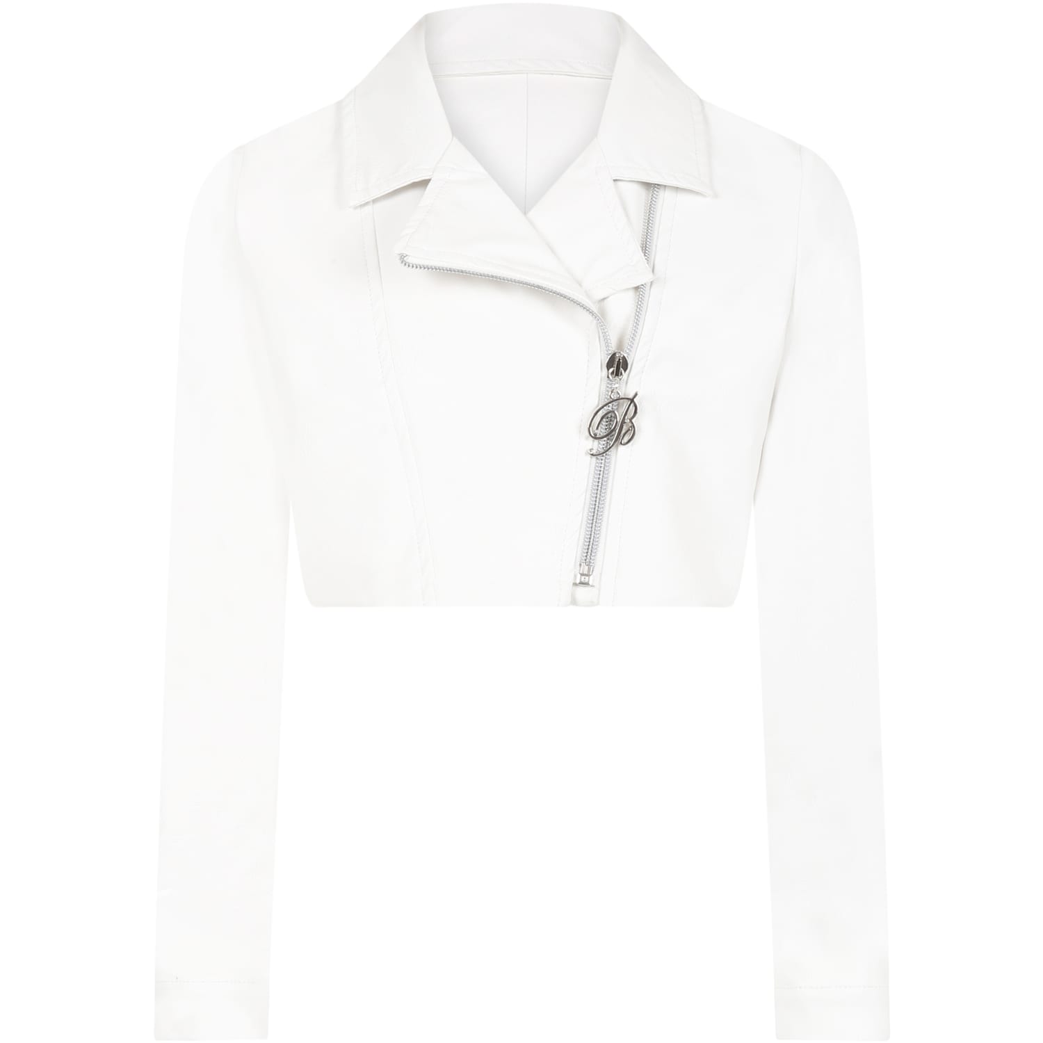 Blumarine White Jacket For Girl