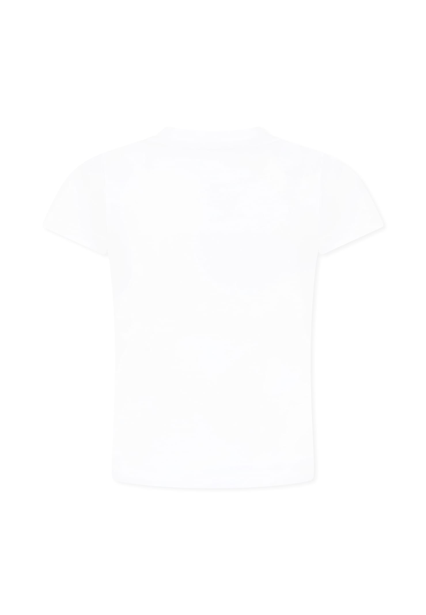 Dkny White T-shirt For Girl With Logo In White