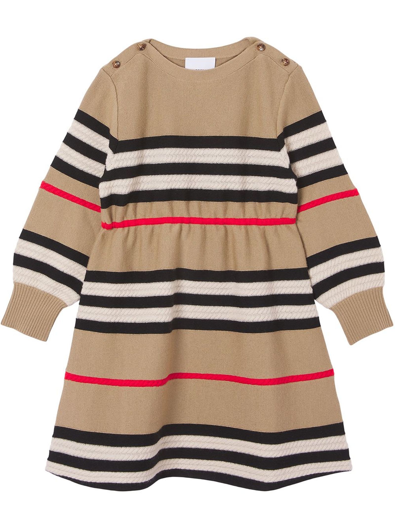Burberry Archive Beige Wool-cashmere Blend Dress