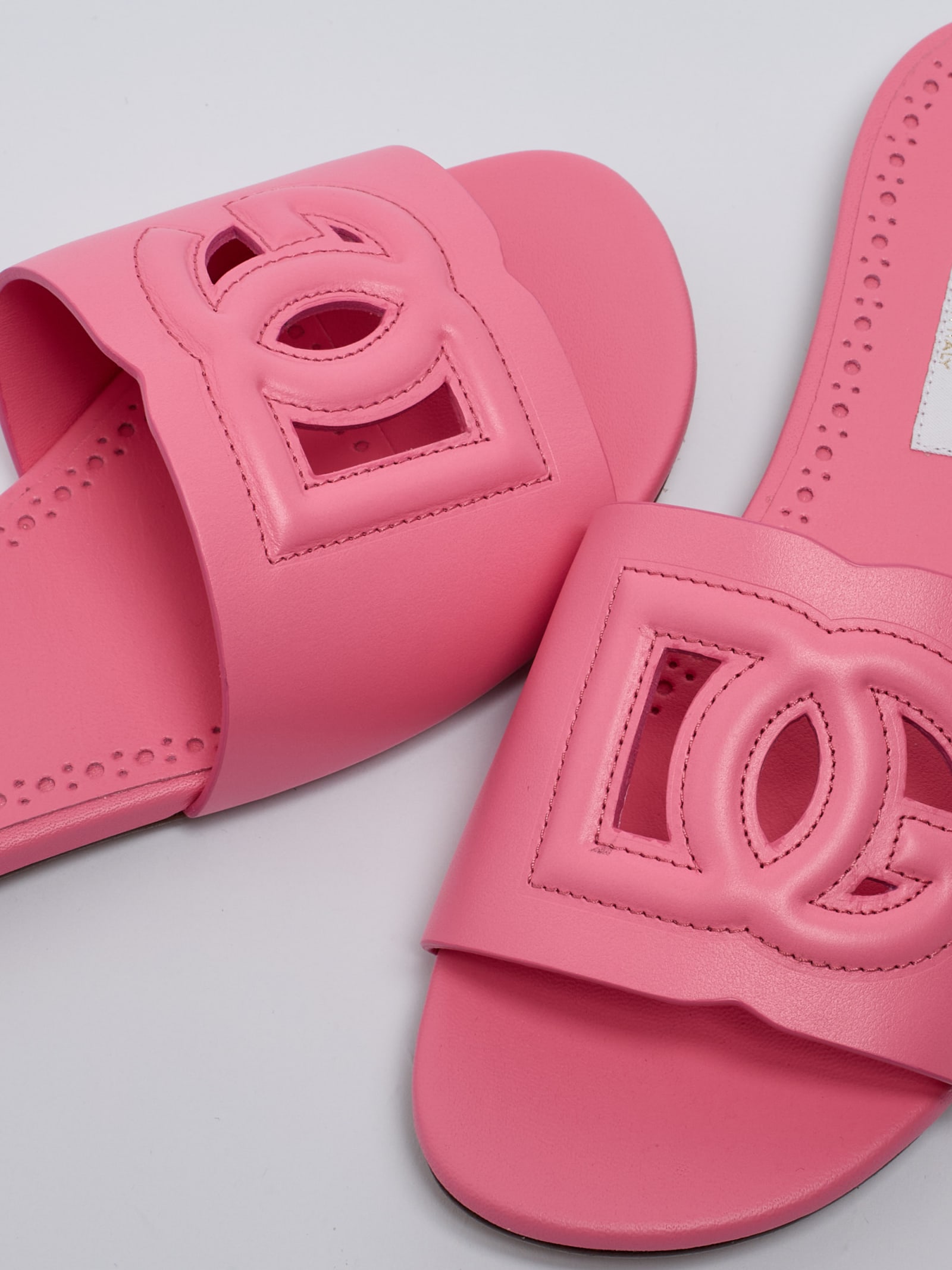 Shop Dolce & Gabbana Slides Sandal In Rosa