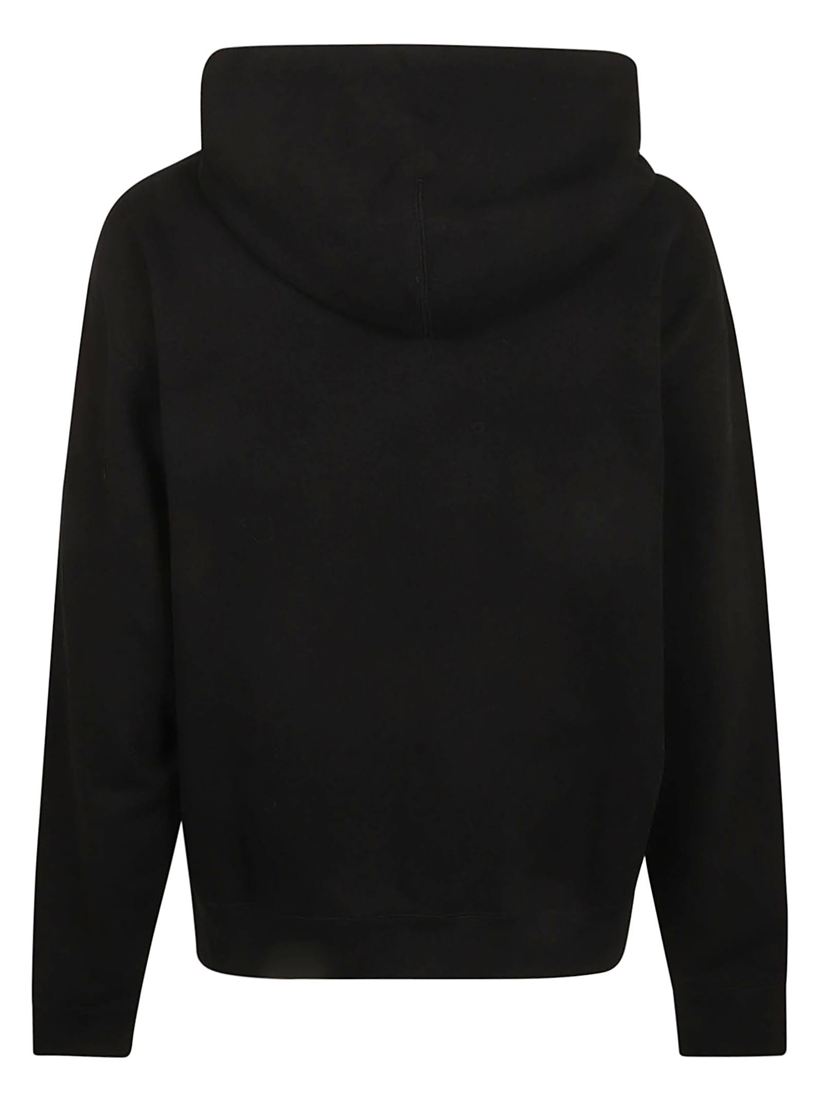 Shop Jil Sander Compact Terry Zipped Hoodie In Black