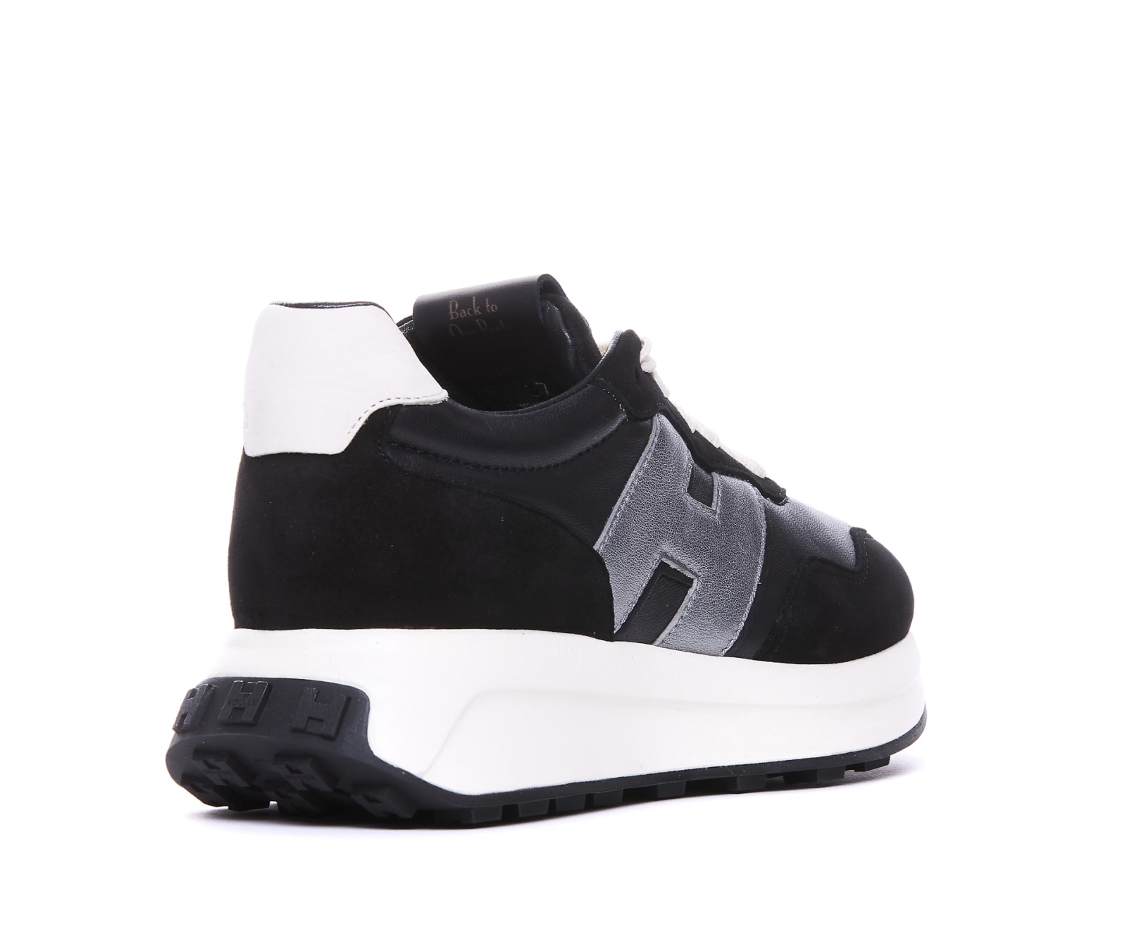 Shop Hogan H641 Sneakers In Black