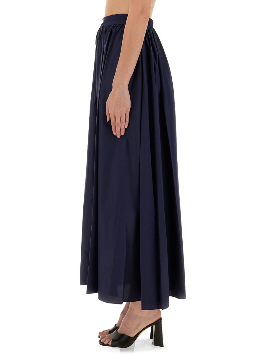 Shop Staud Maxi Skirt Eden In Blue