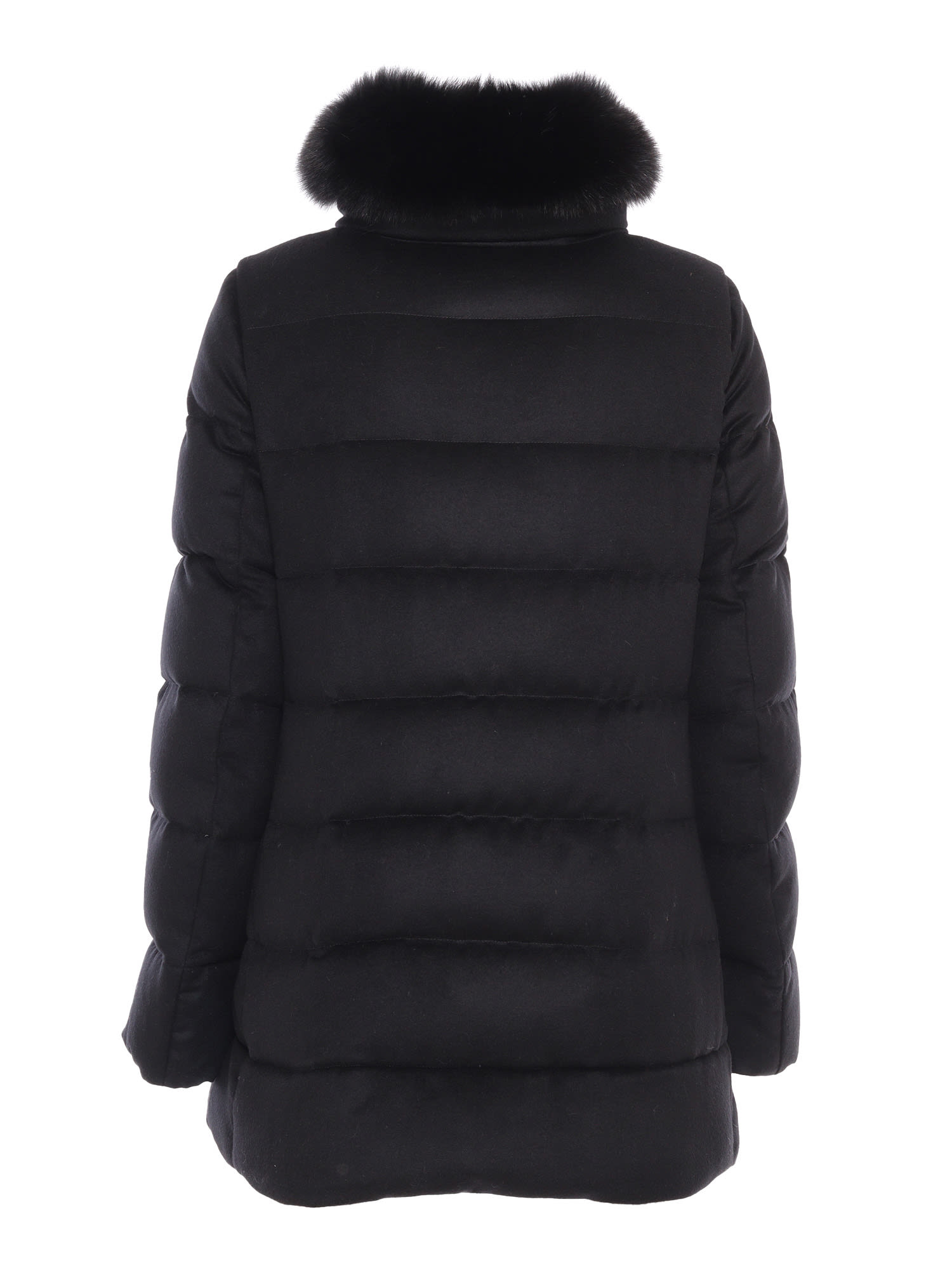 Shop Moorer Dorado-fur-ls9 Jacket In Black