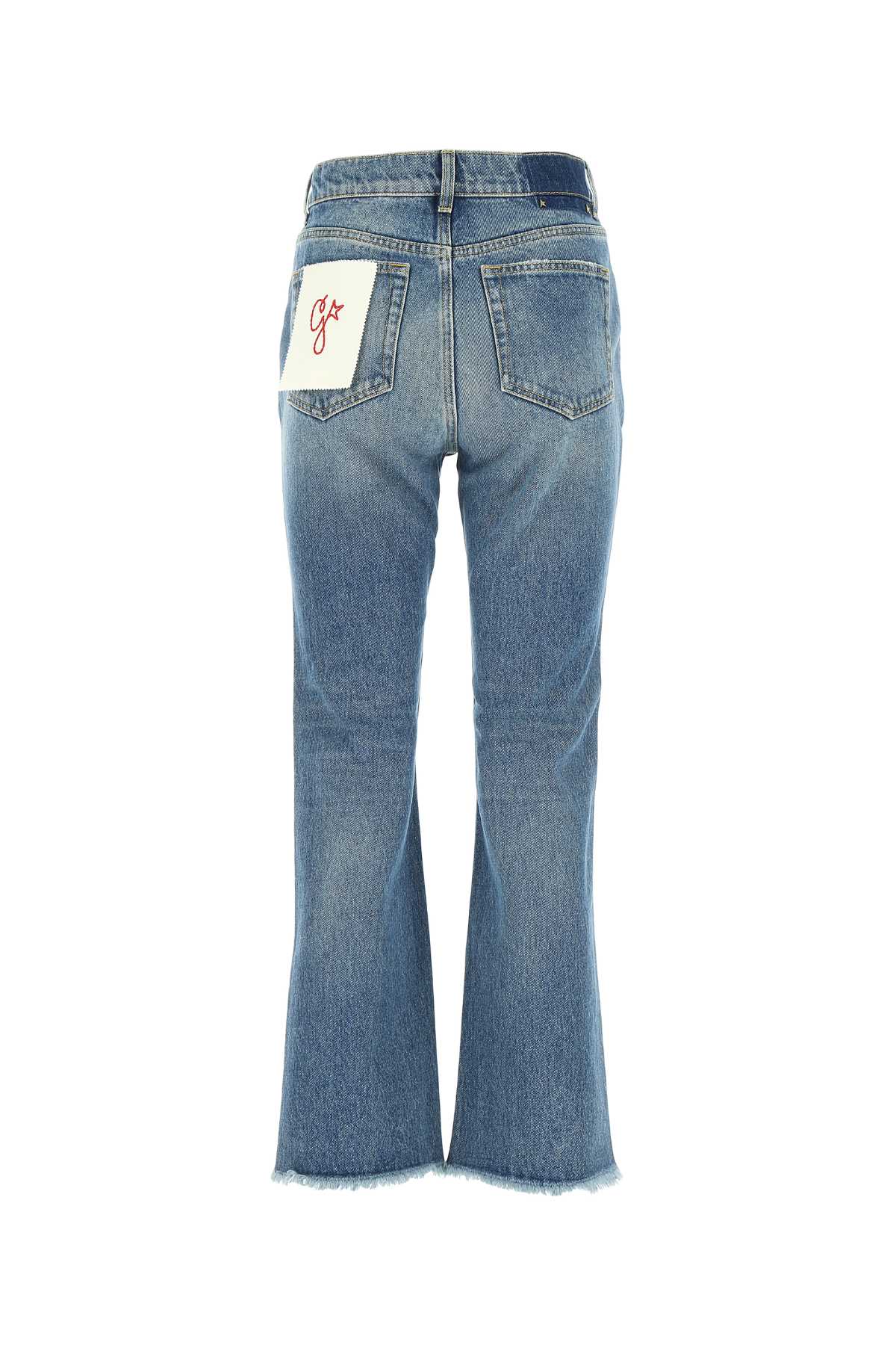 Shop Golden Goose Denim Deryn Jeans In 50100