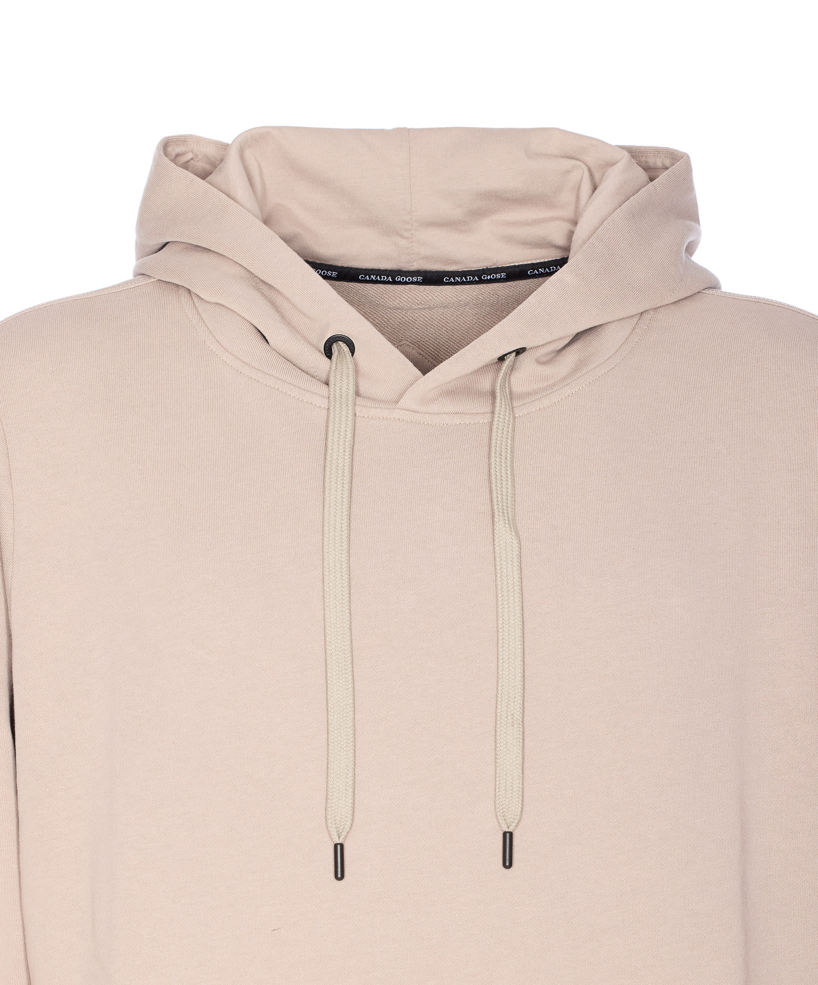 Canada Goose Men Taupe Drawstring Hood Long Sleeves Front Pouch Pocket In Neutral