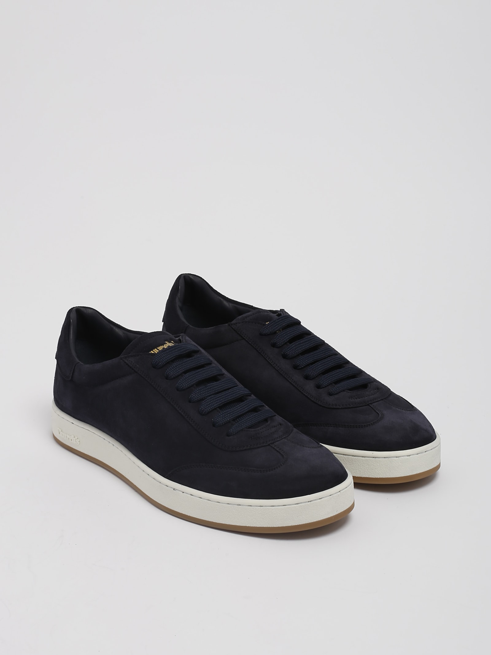 Church's Midnight Blue Suede Sneakers In Navy