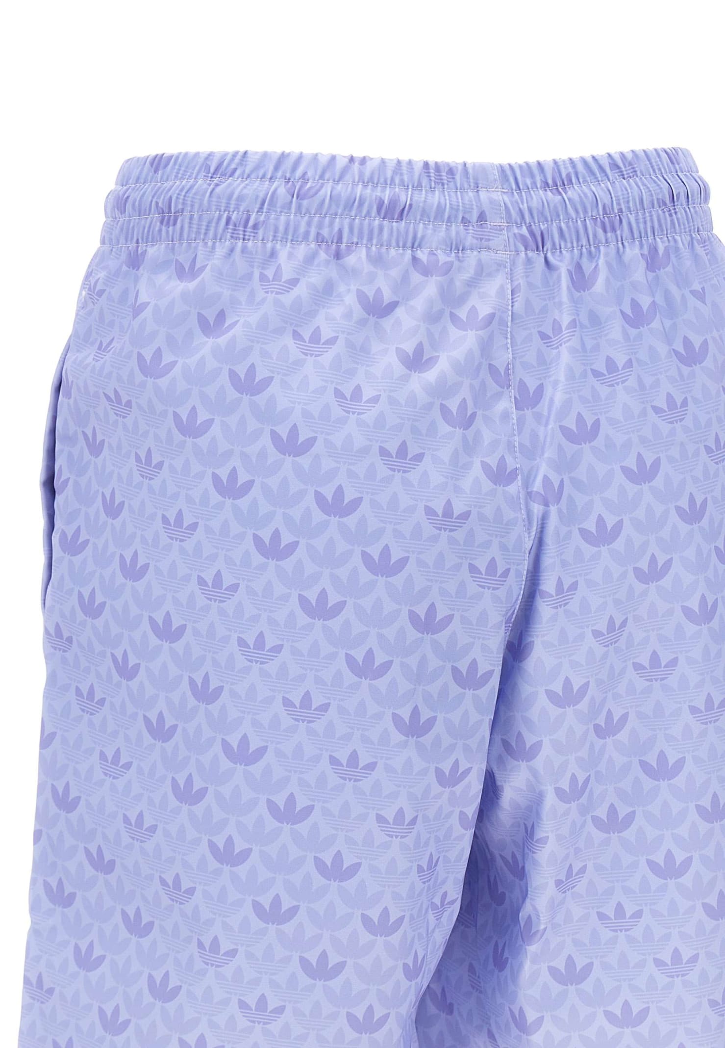 Adidas Originals Mono Satin Shorts In Blue