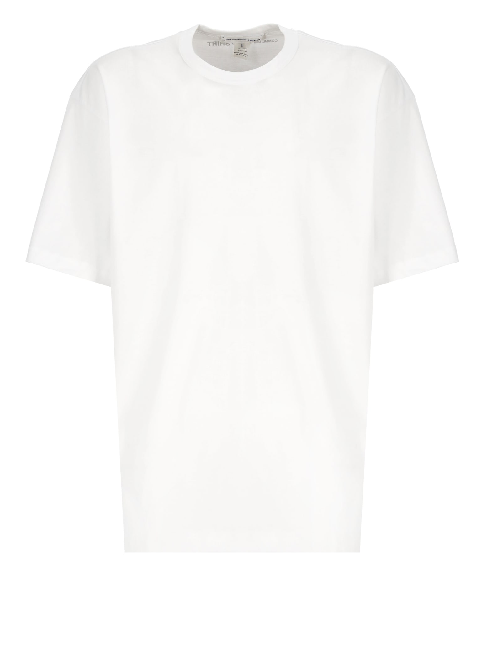 Shop Comme Des Garçons Cotton T-shirt In White