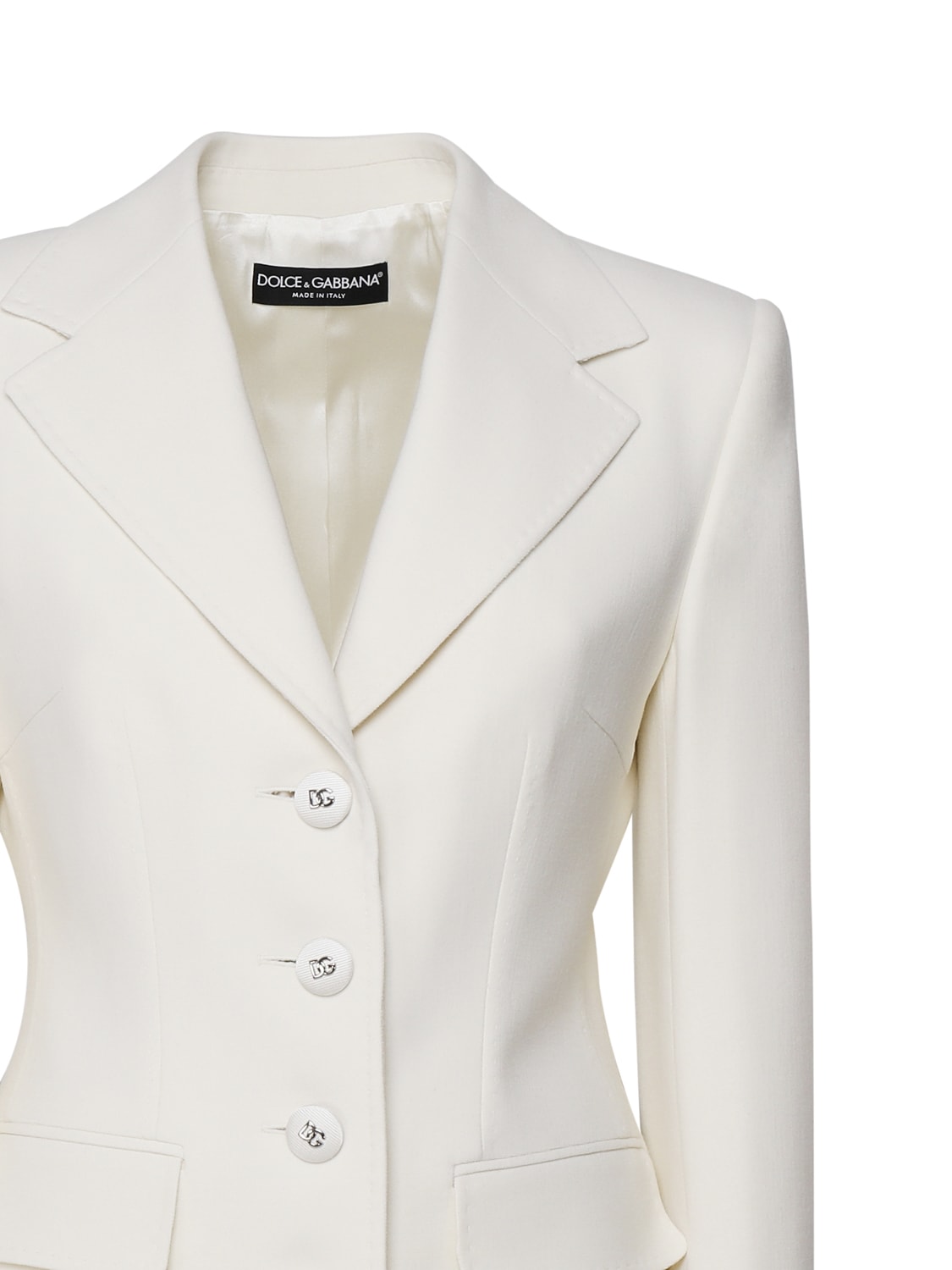 Shop Dolce & Gabbana Elegant Single-breasted Jacket In White