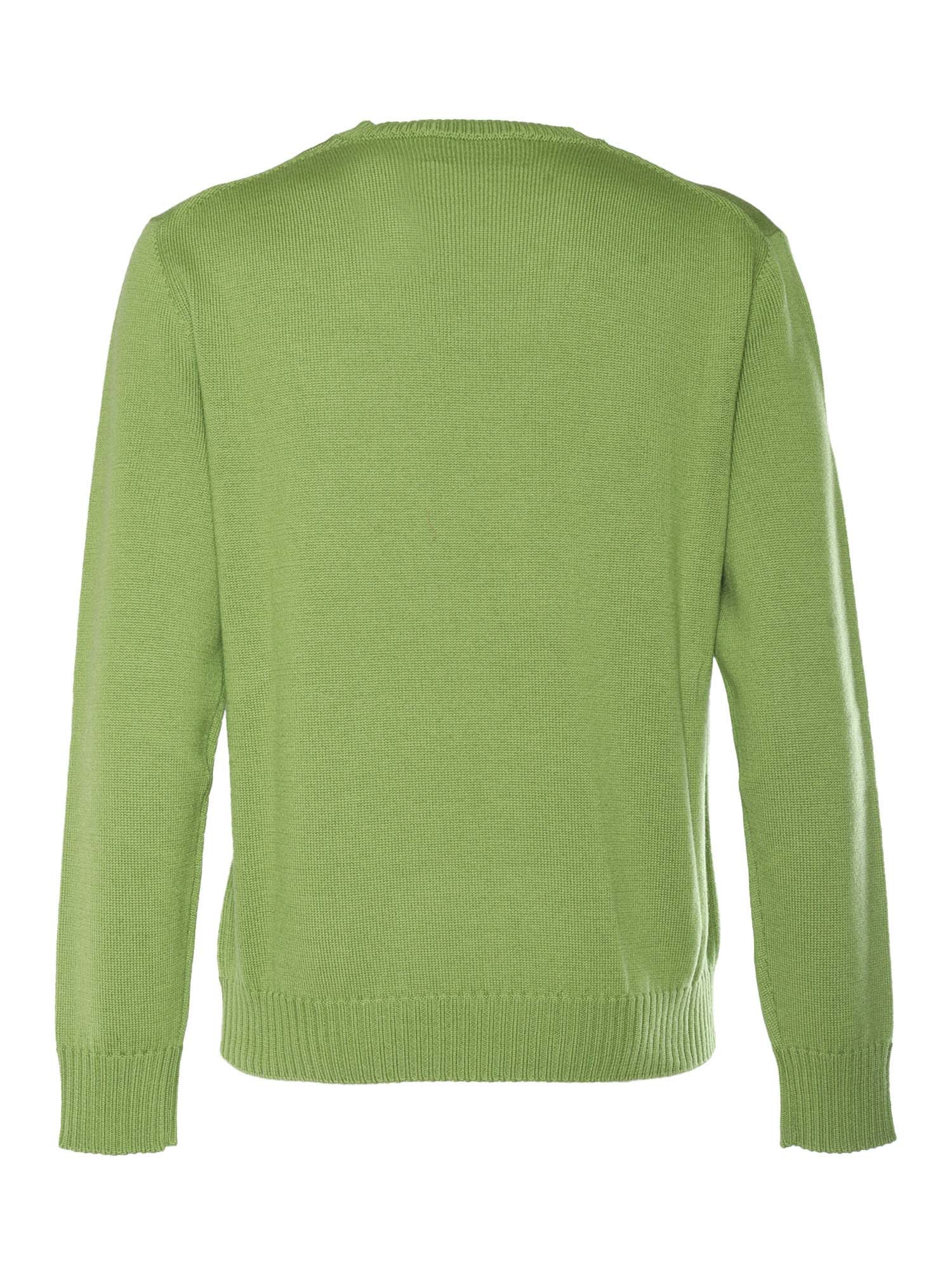 Shop Ballantyne R Neck Pullover In Green