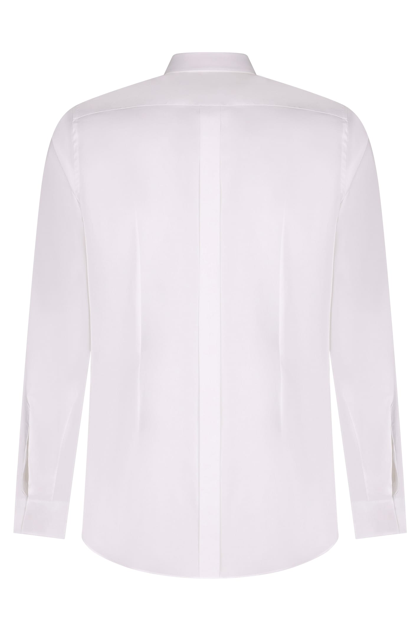 Dolce & Gabbana White Cotton Long Sleeves Formal Shirt In White