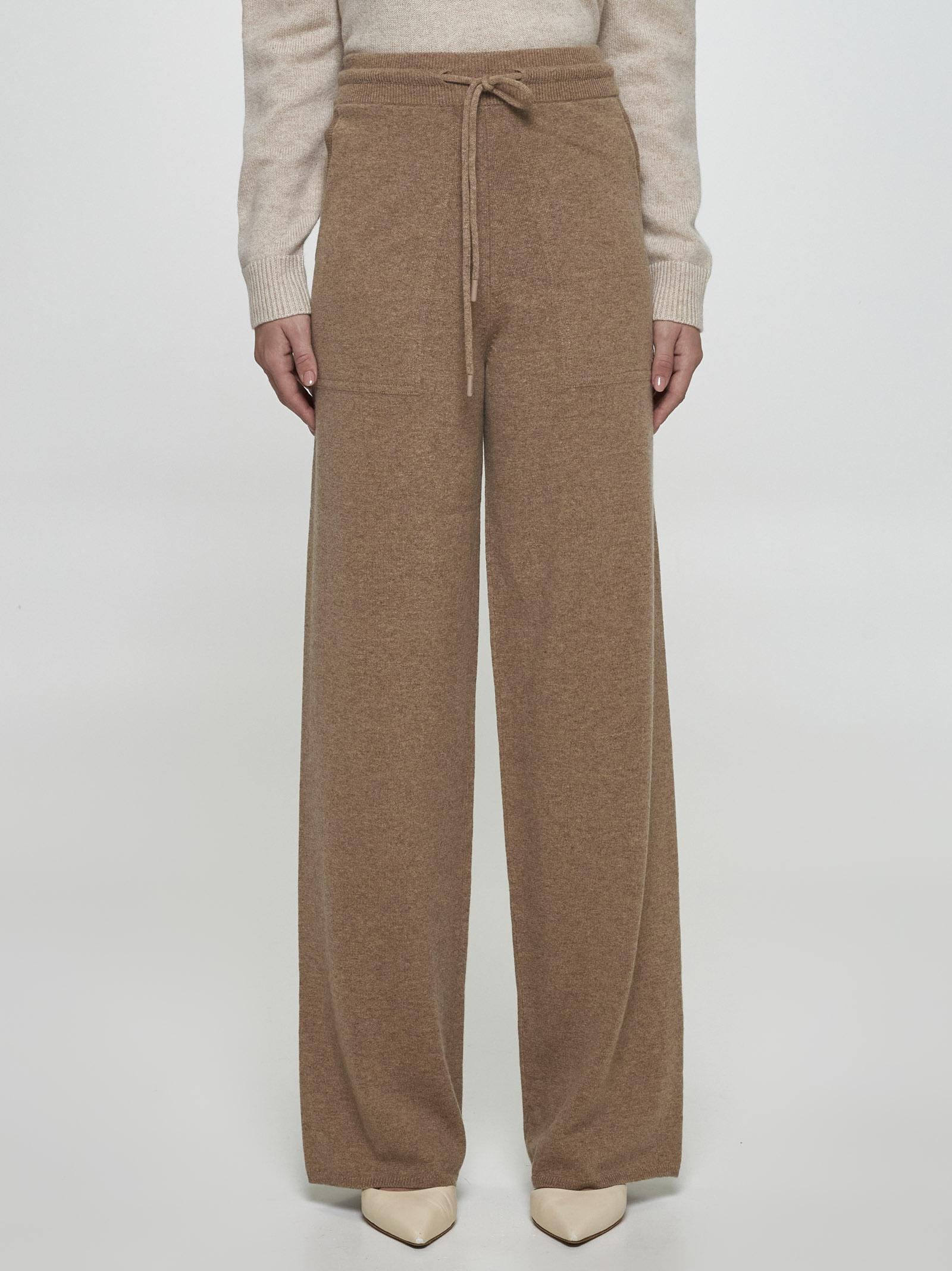 Shop Max Mara Rino Wool And Cashmere Trousers In Brown