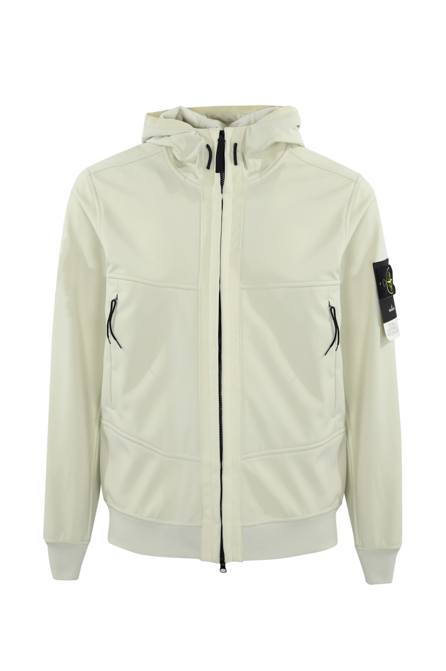 Shop Stone Island Soft Shell-r Jacket Q0322 In Plaster