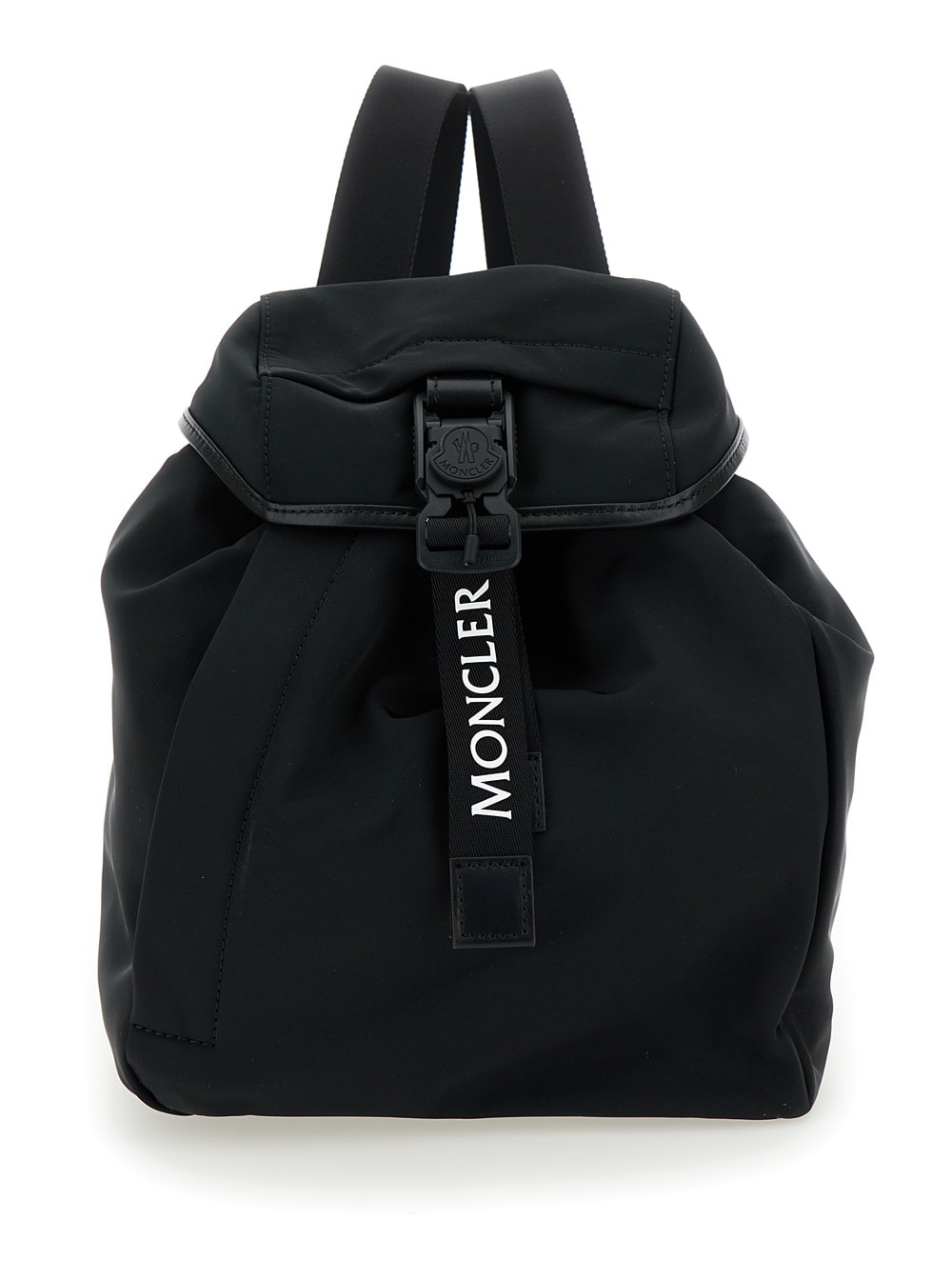 Shop Moncler Black Polyester Trick Backpack